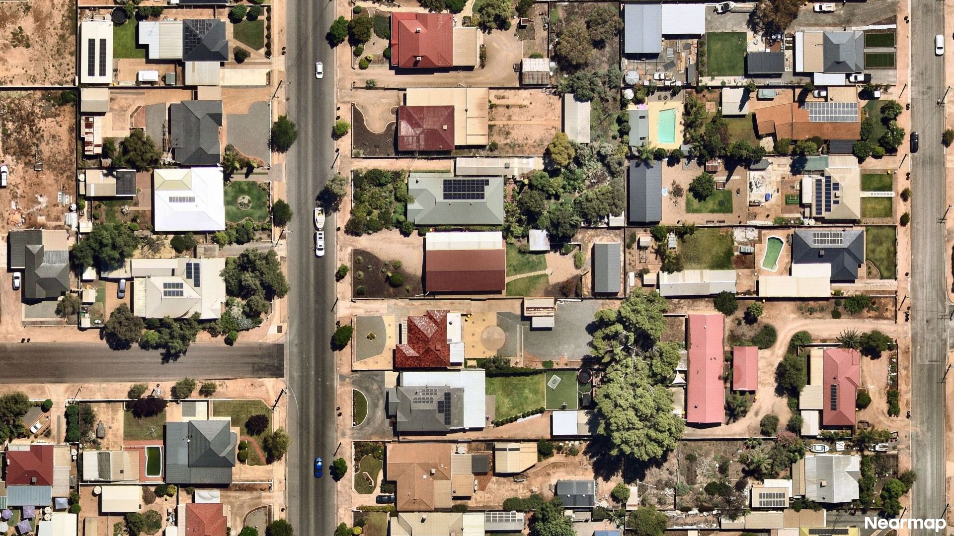 Vertical aerial view