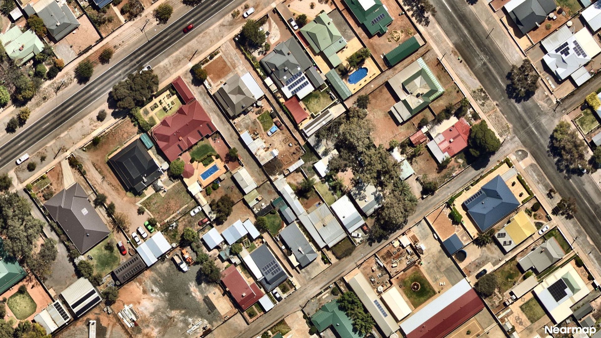 Vertical aerial view