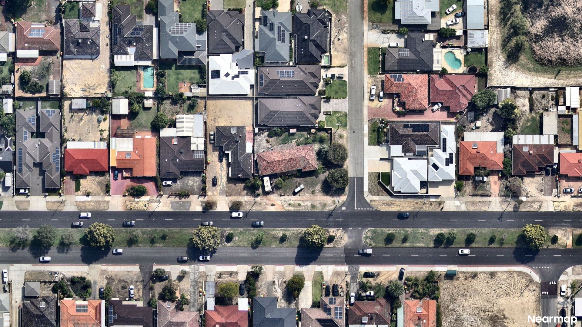 Vertical aerial view