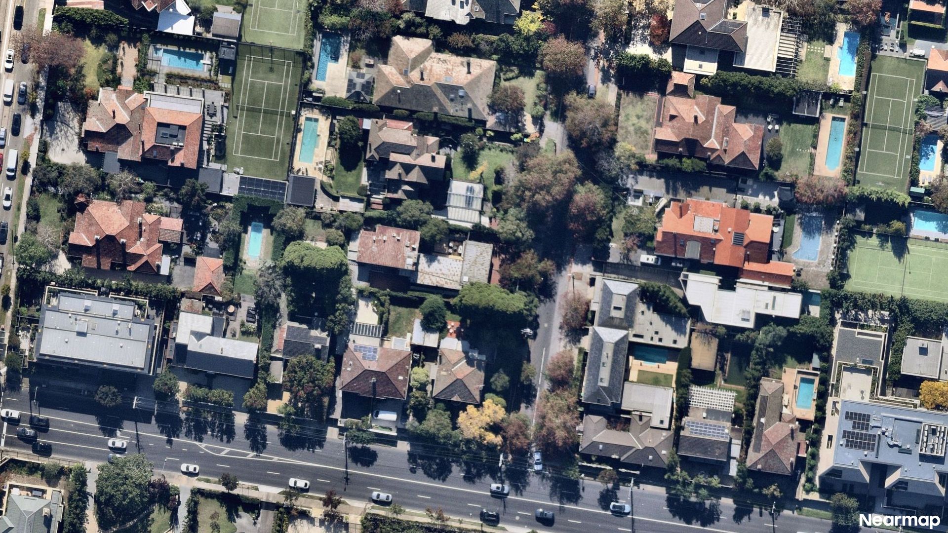 Vertical aerial view