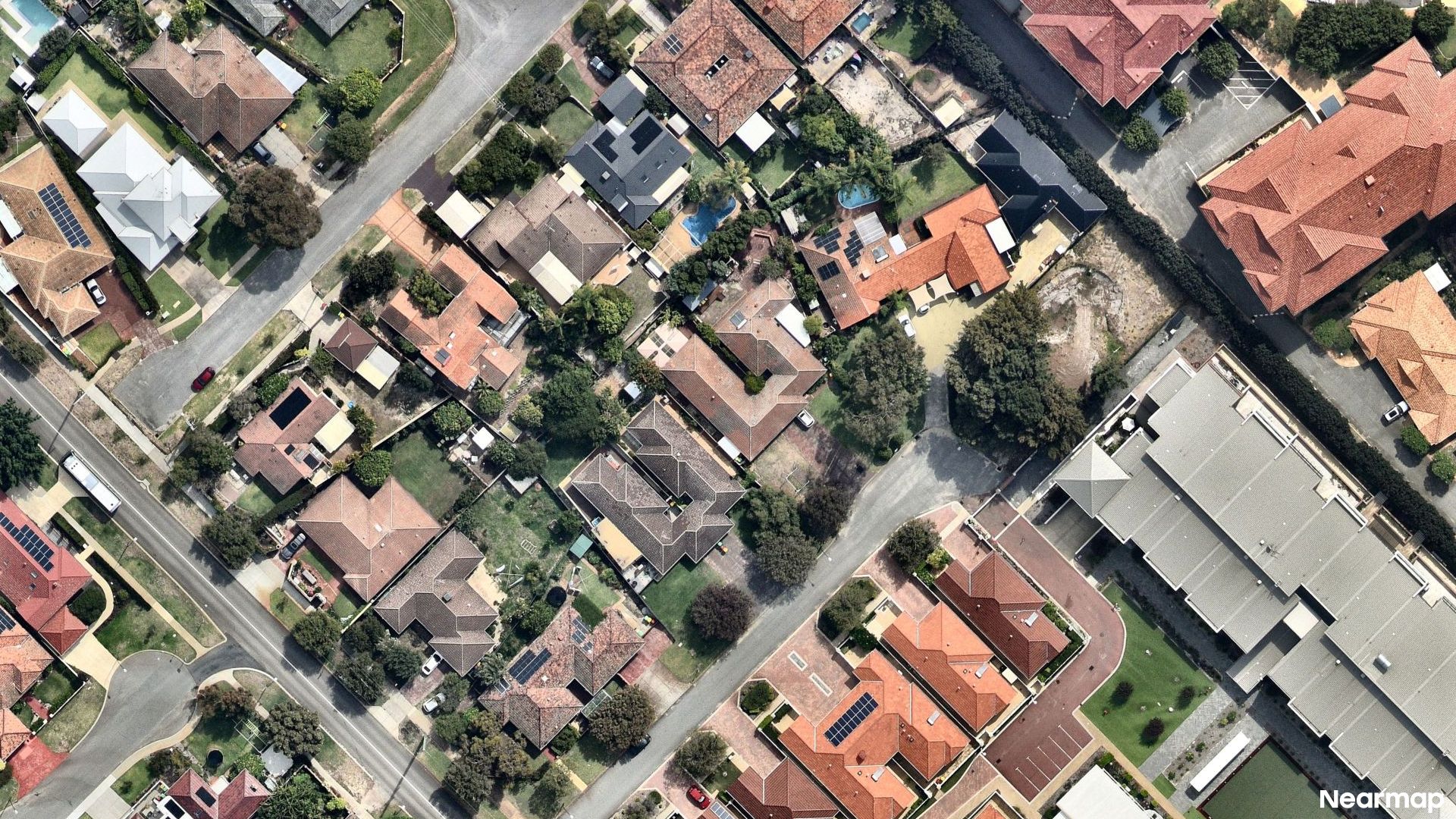 Vertical aerial view