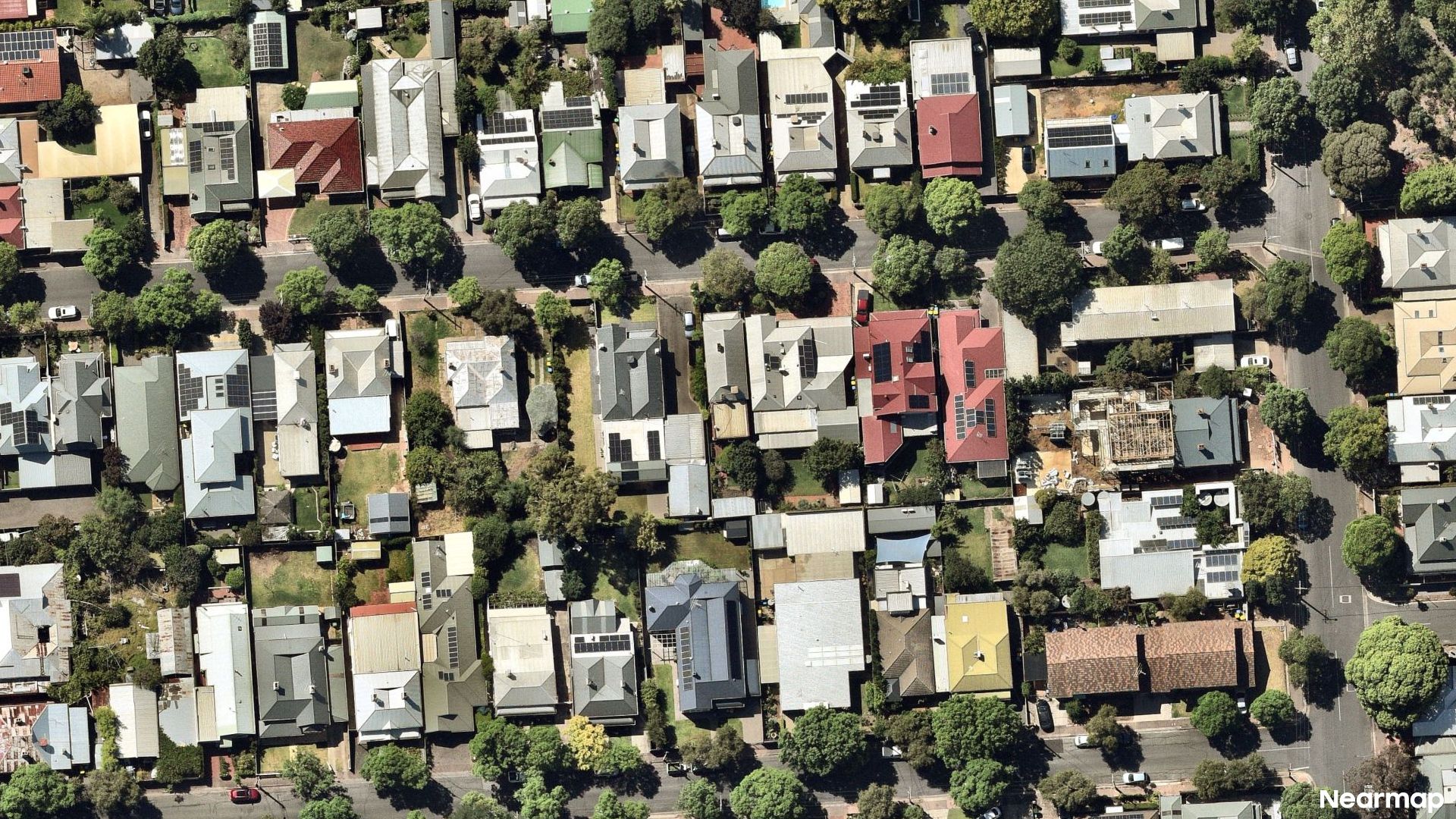 Vertical aerial view