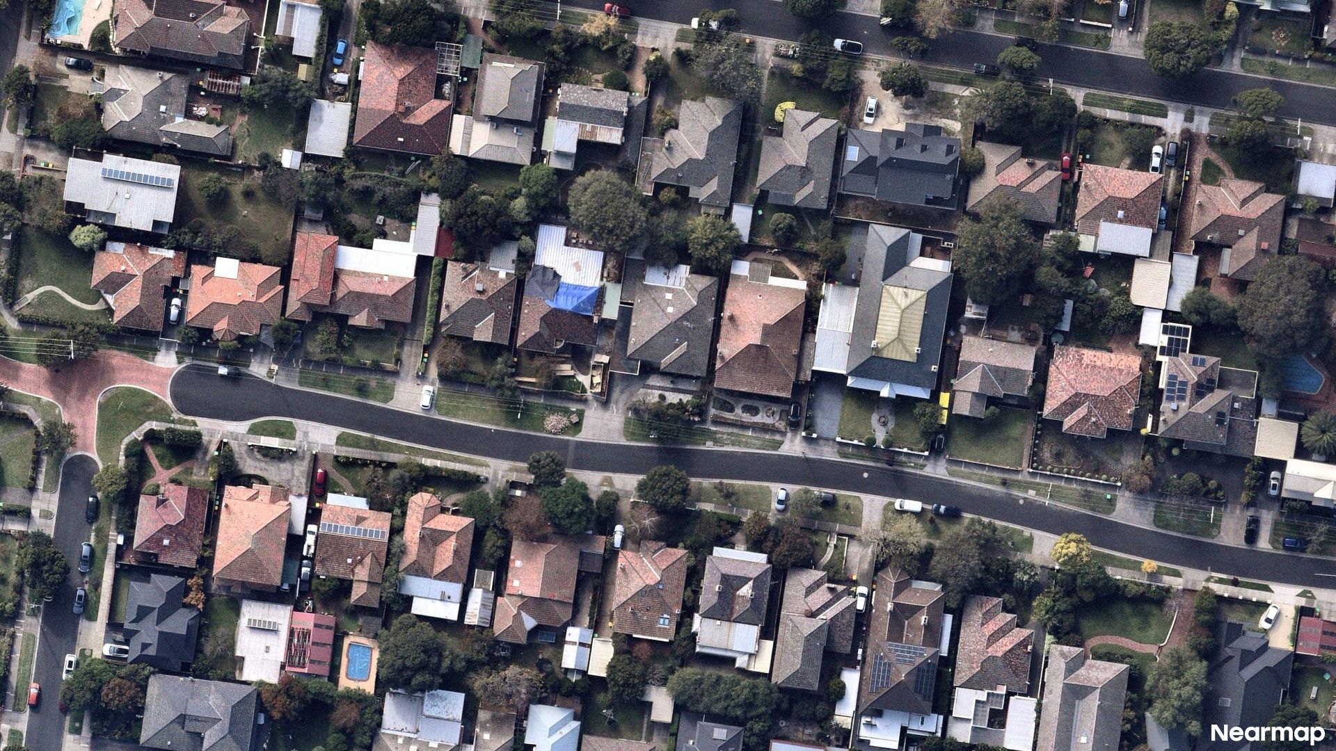 Vertical aerial view