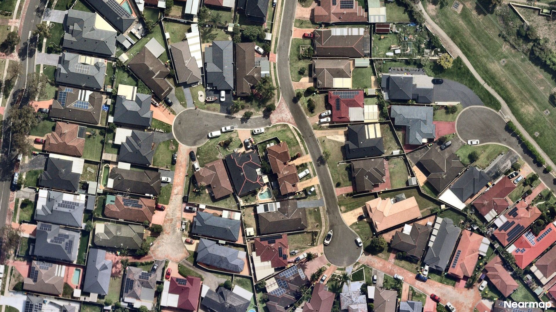 Vertical aerial view