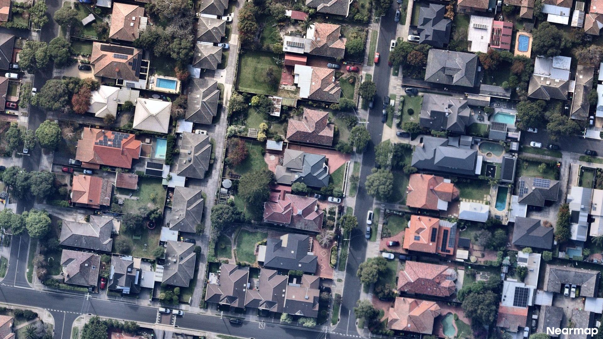 Vertical aerial view