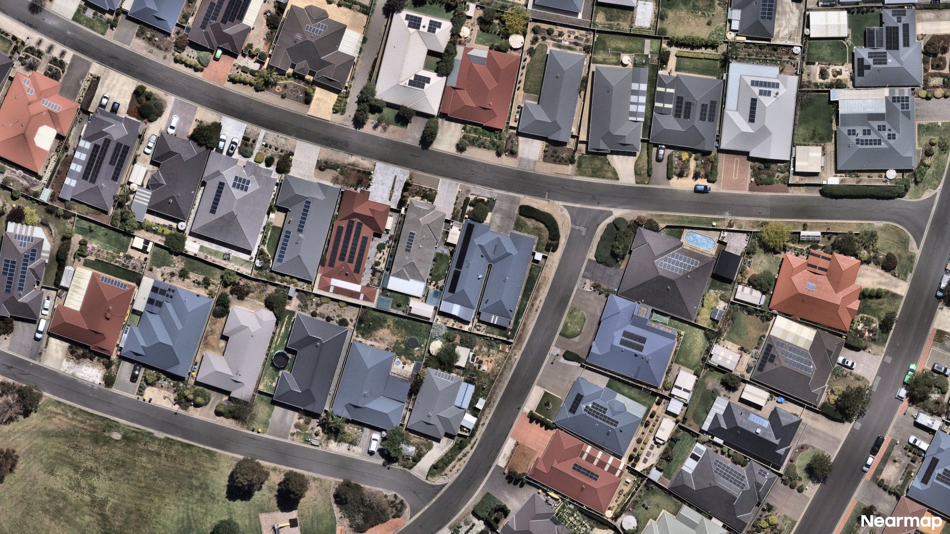 Vertical aerial view