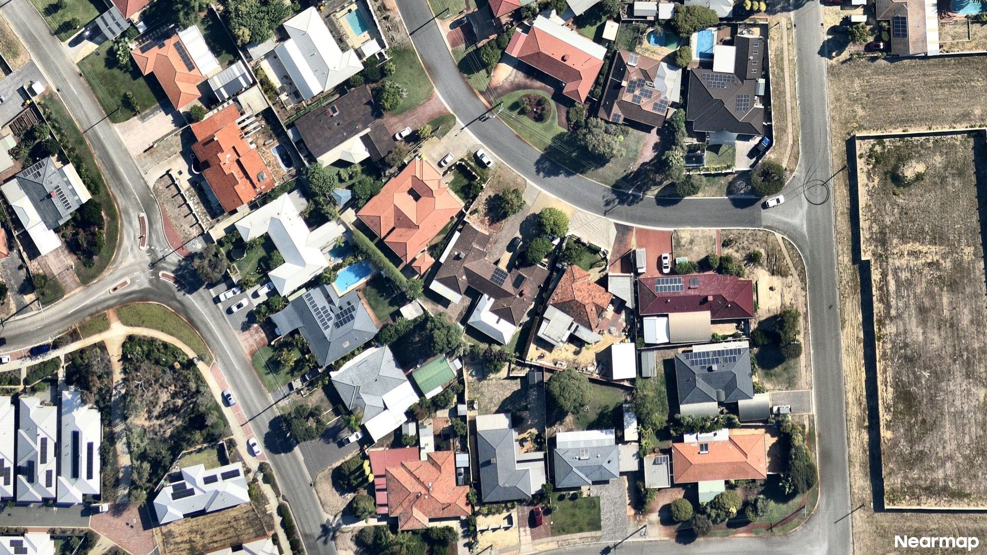 Vertical aerial view