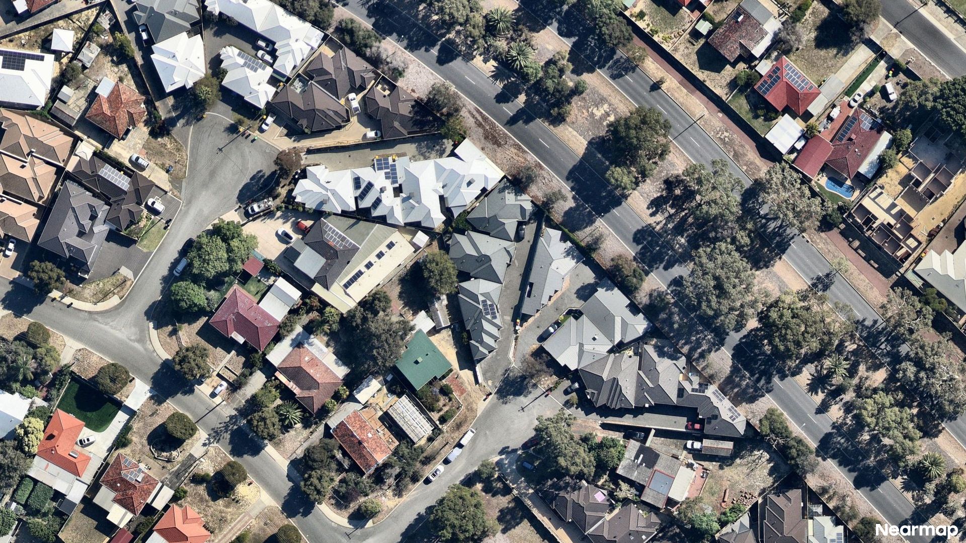 Vertical aerial view
