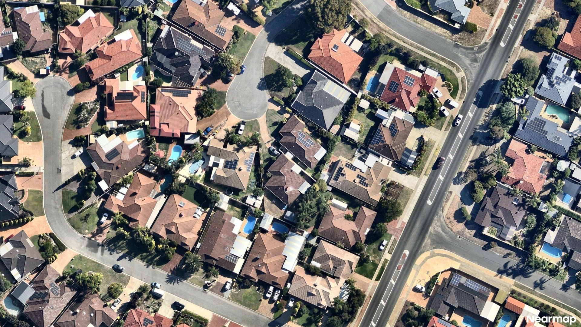 Vertical aerial view