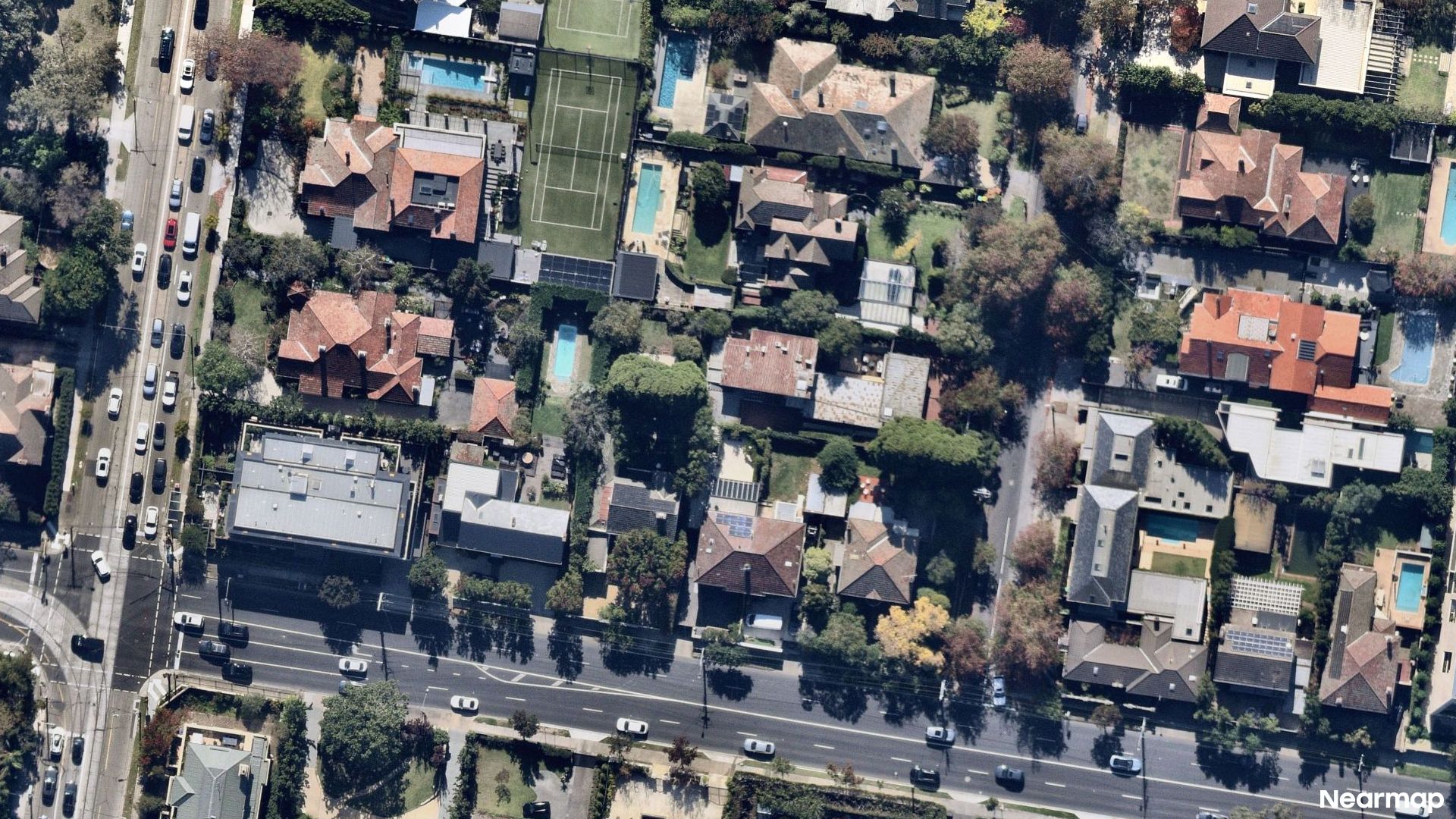 Vertical aerial view