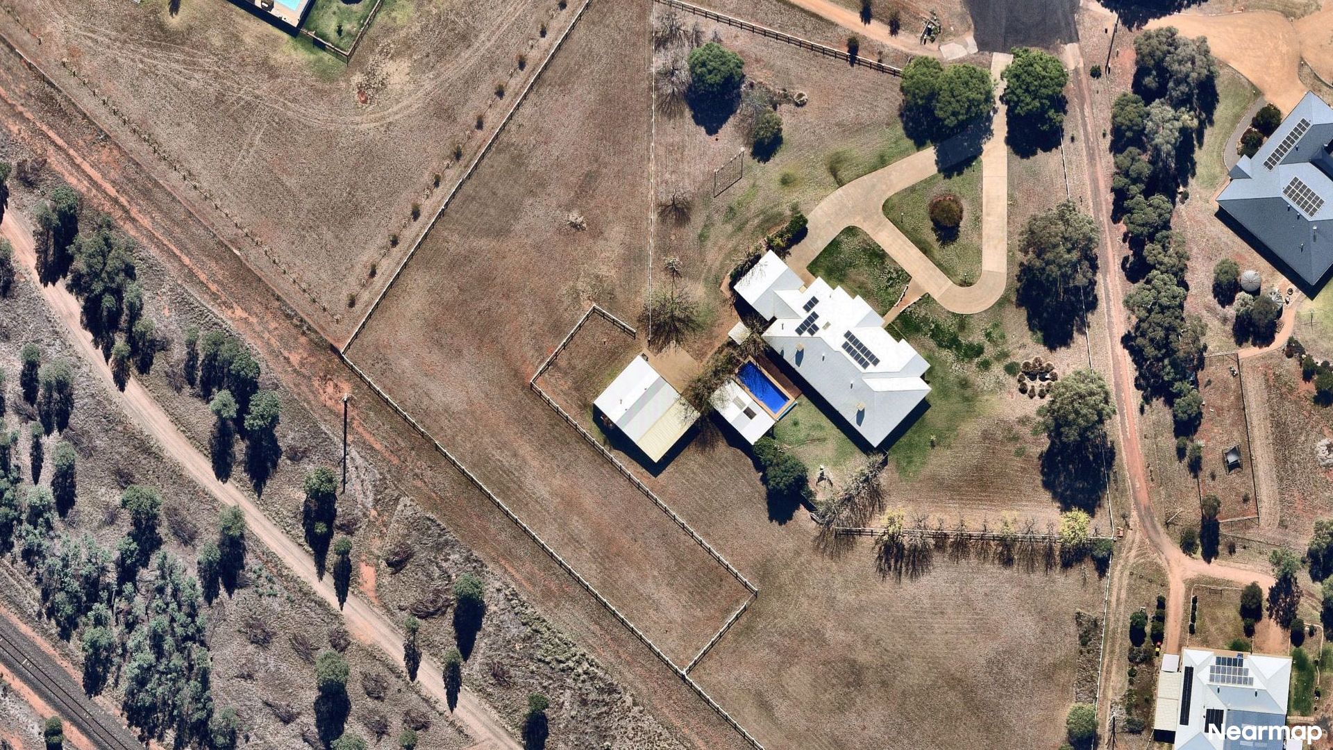 Vertical aerial view