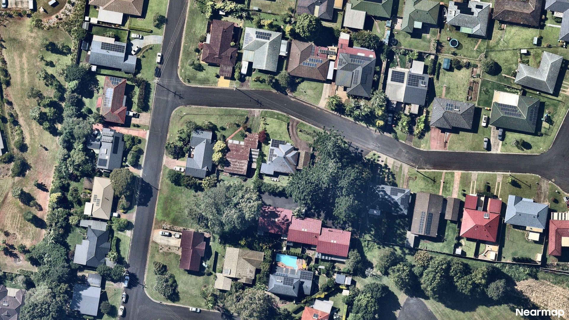 Vertical aerial view