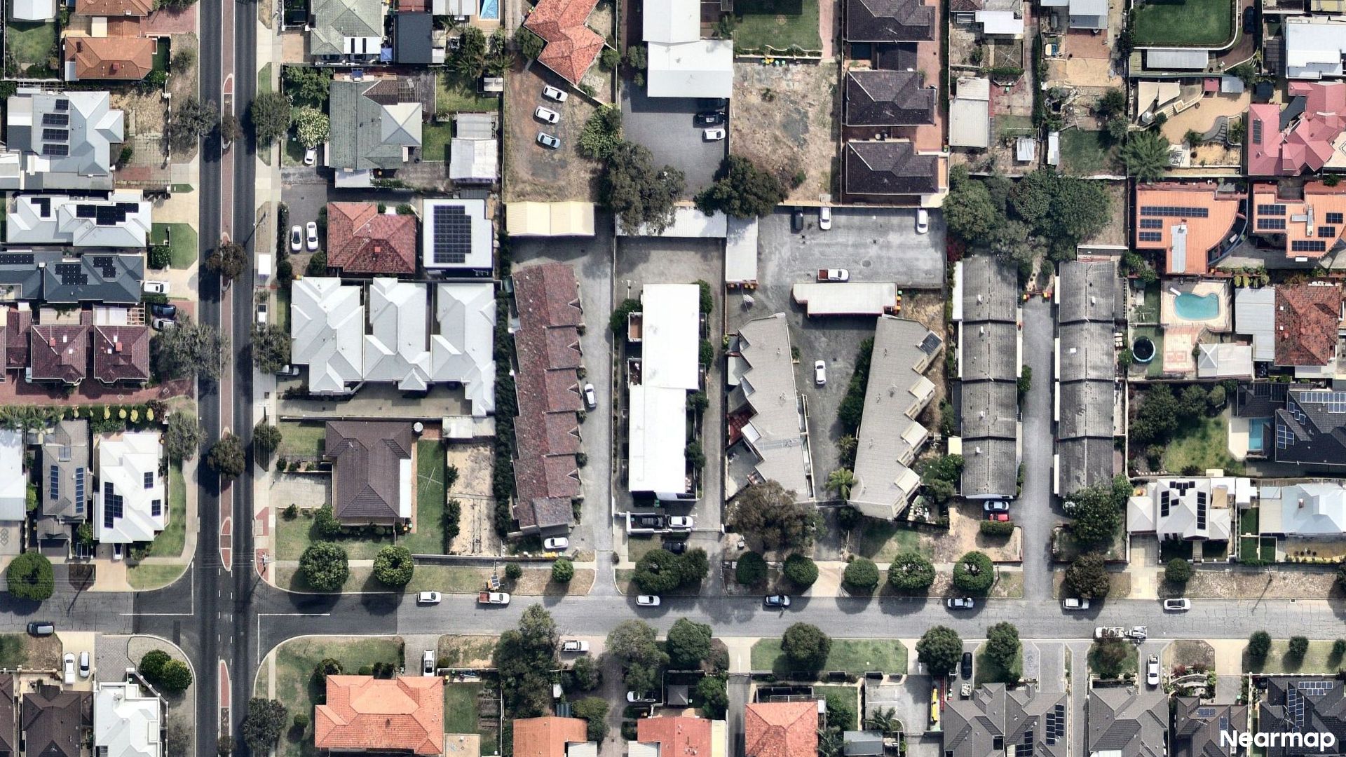 Vertical aerial view