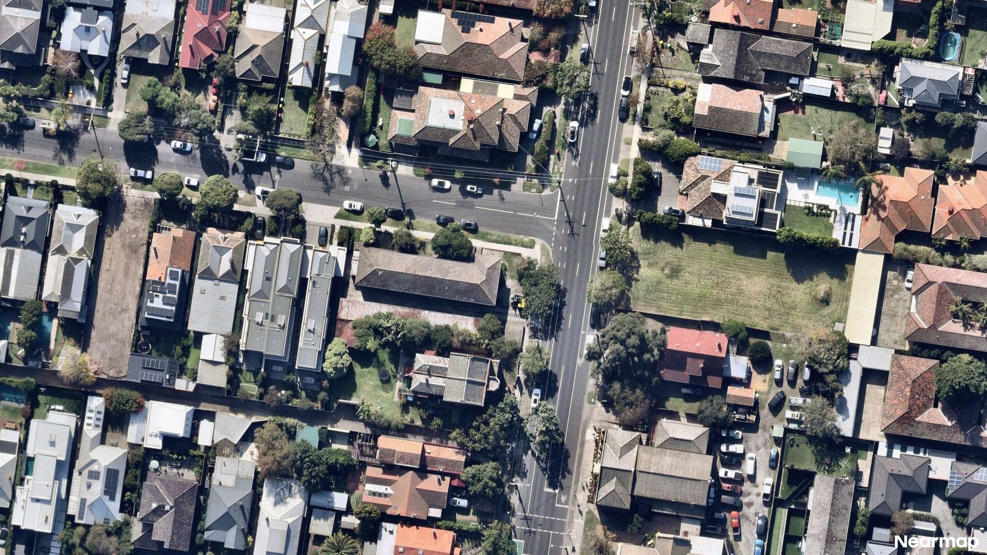 Vertical aerial view