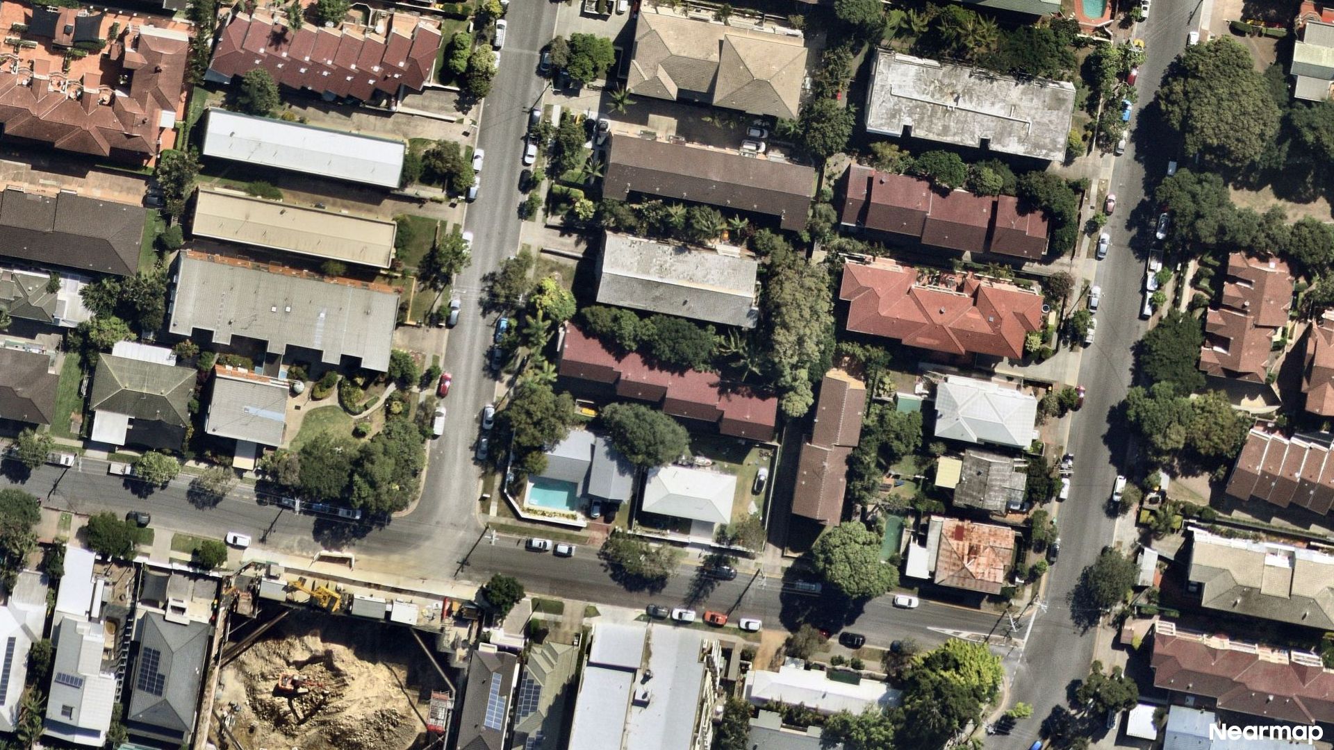 Vertical aerial view