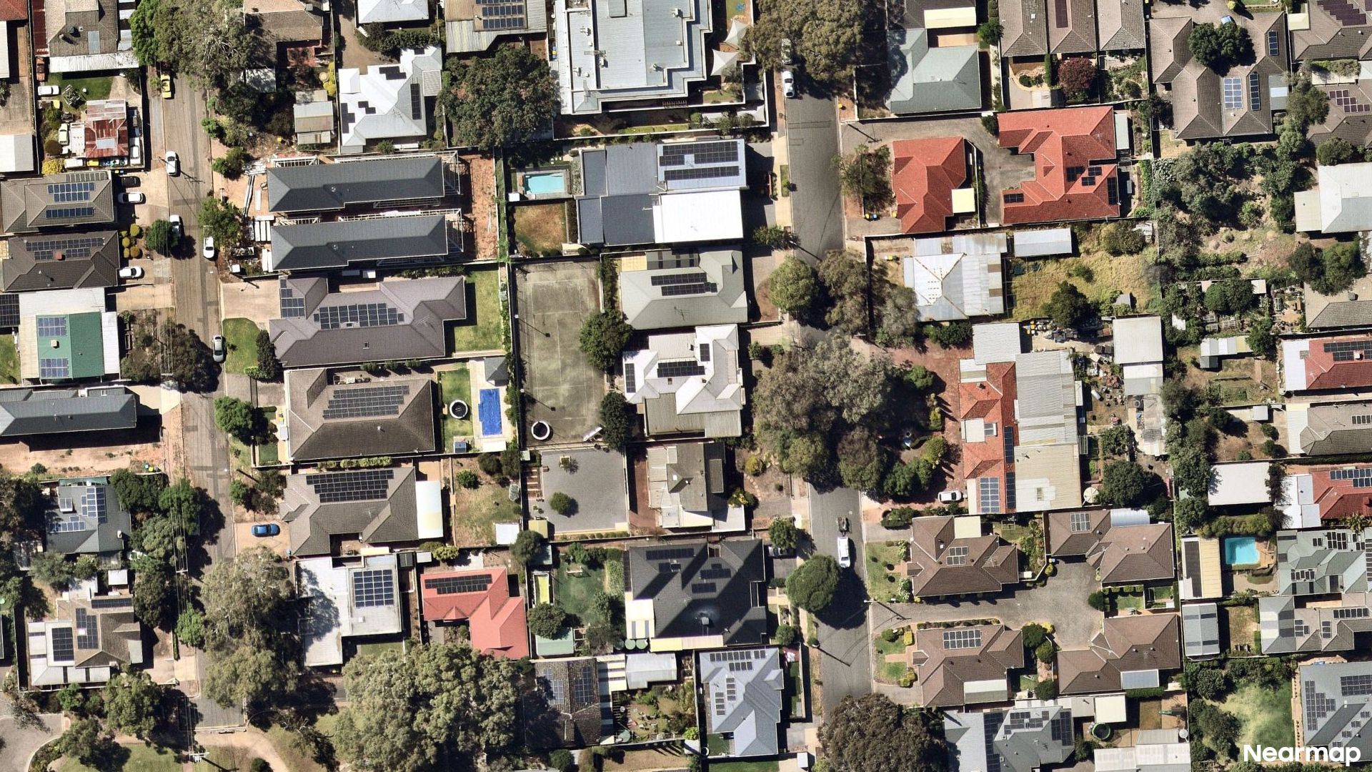 Vertical aerial view
