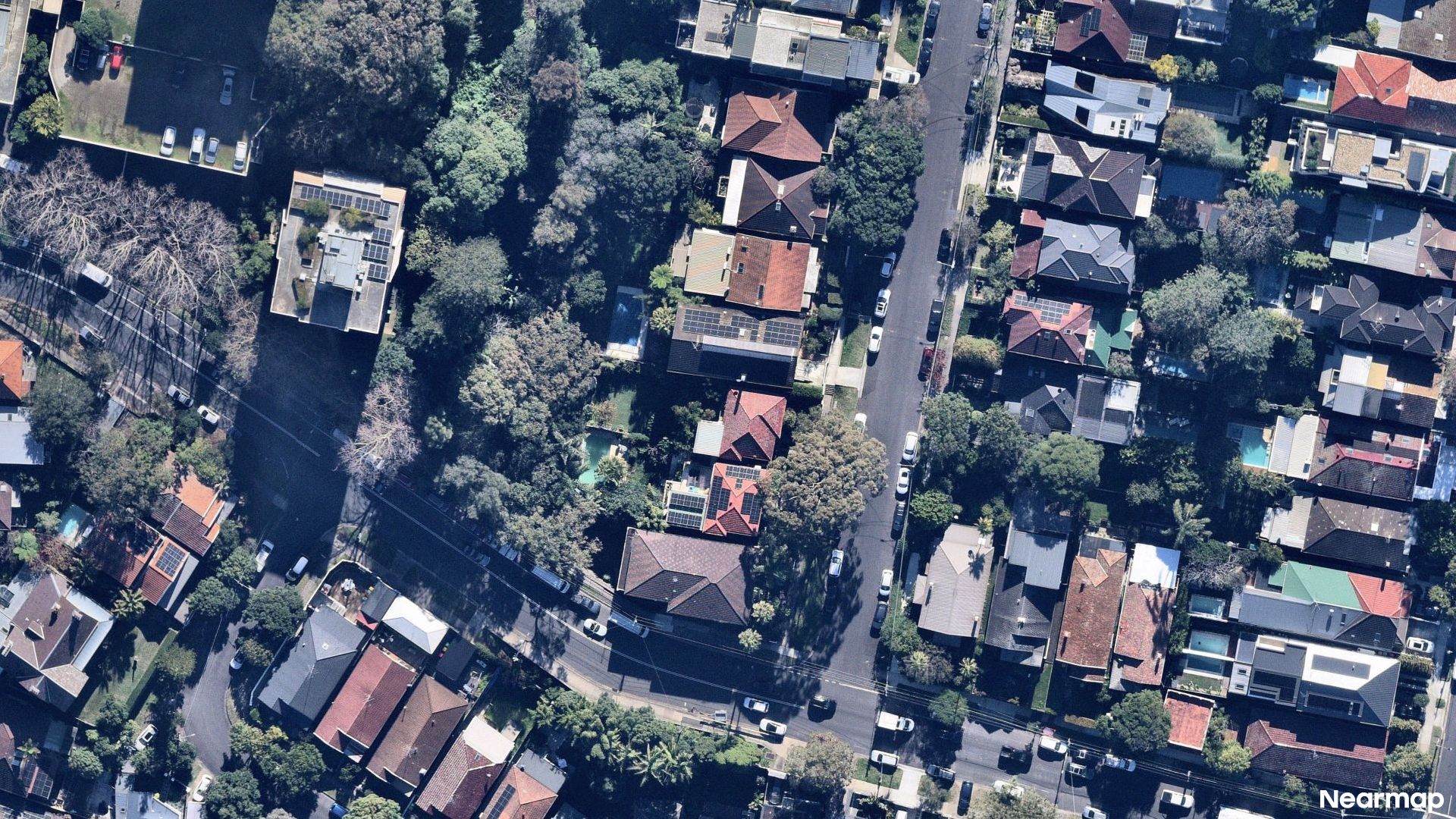 Vertical aerial view