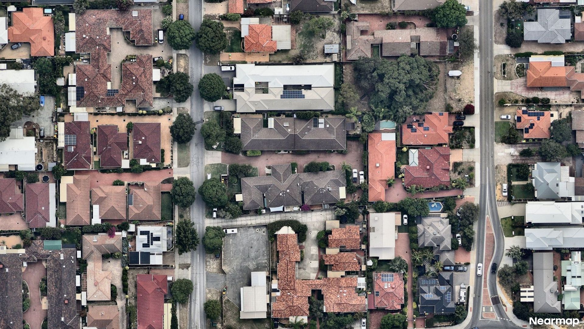 Vertical aerial view
