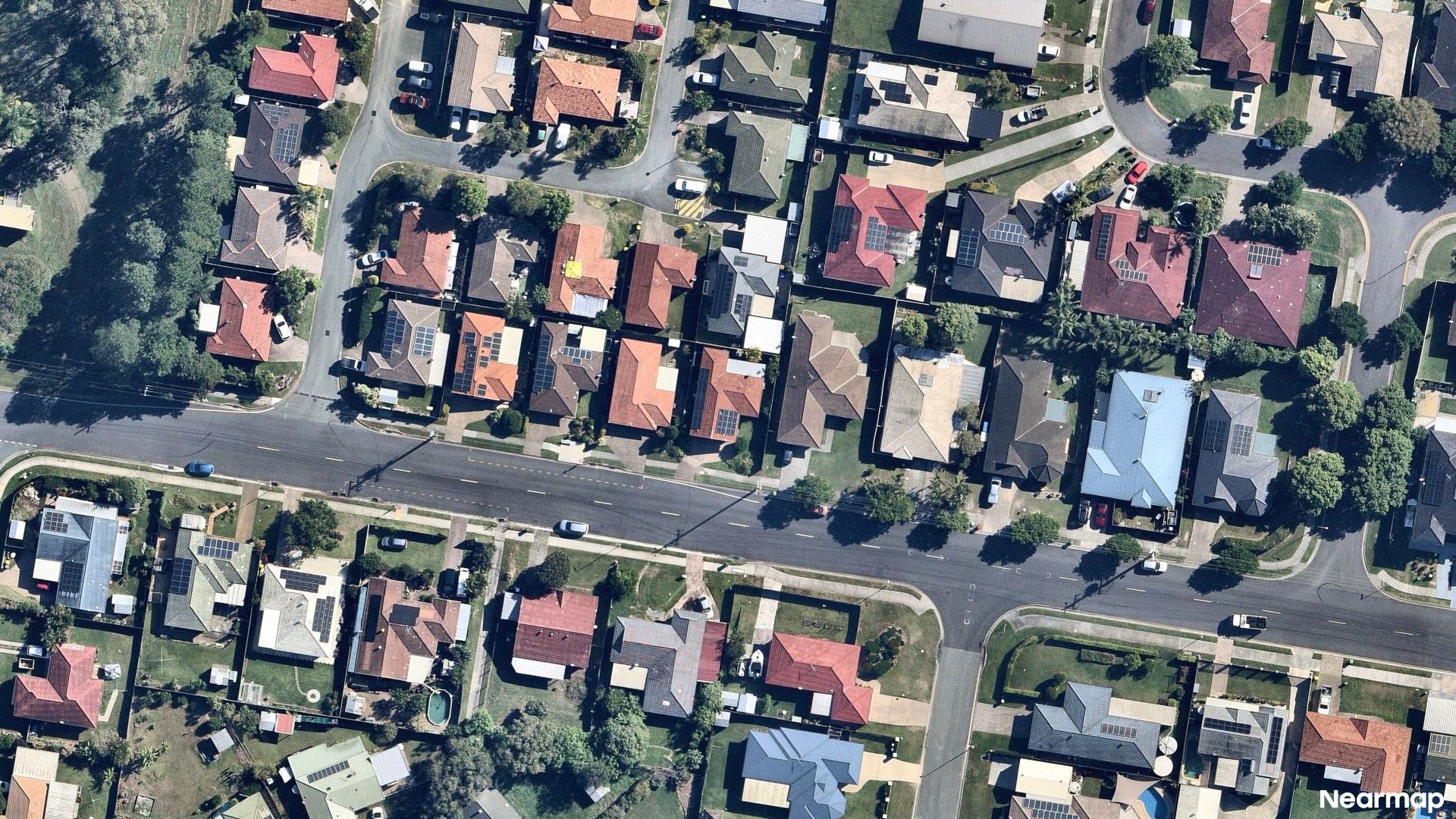 Vertical aerial view