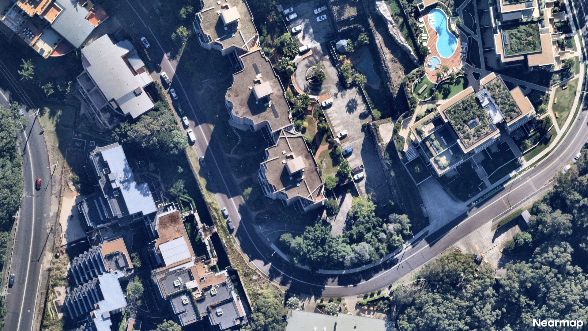 Vertical aerial view