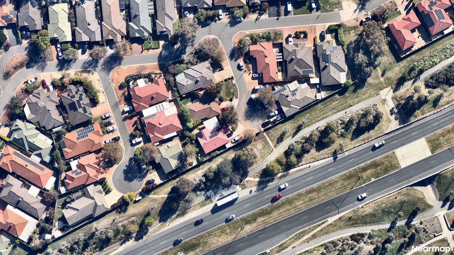 Vertical aerial view