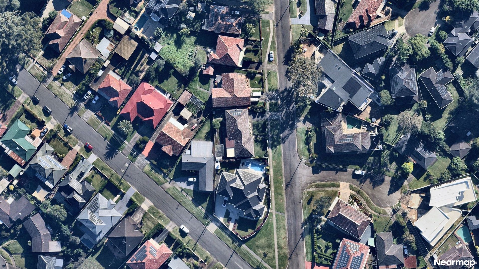 Vertical aerial view