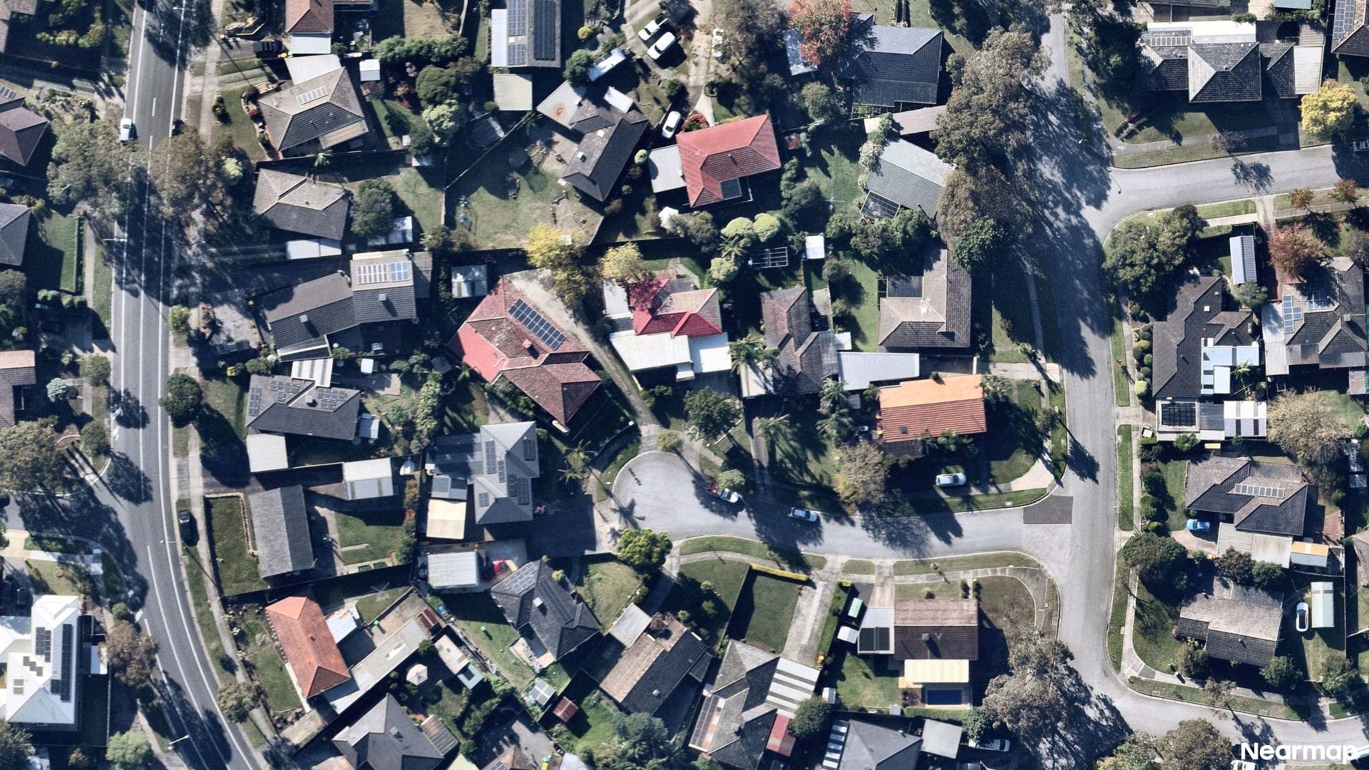Vertical aerial view