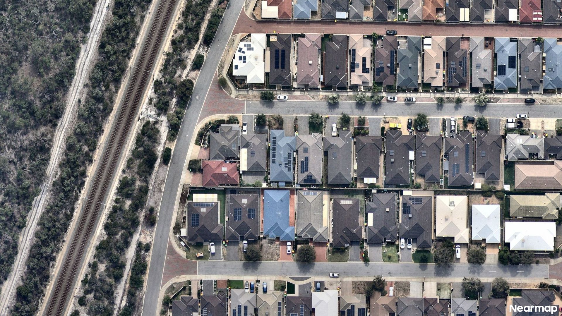 Vertical aerial view