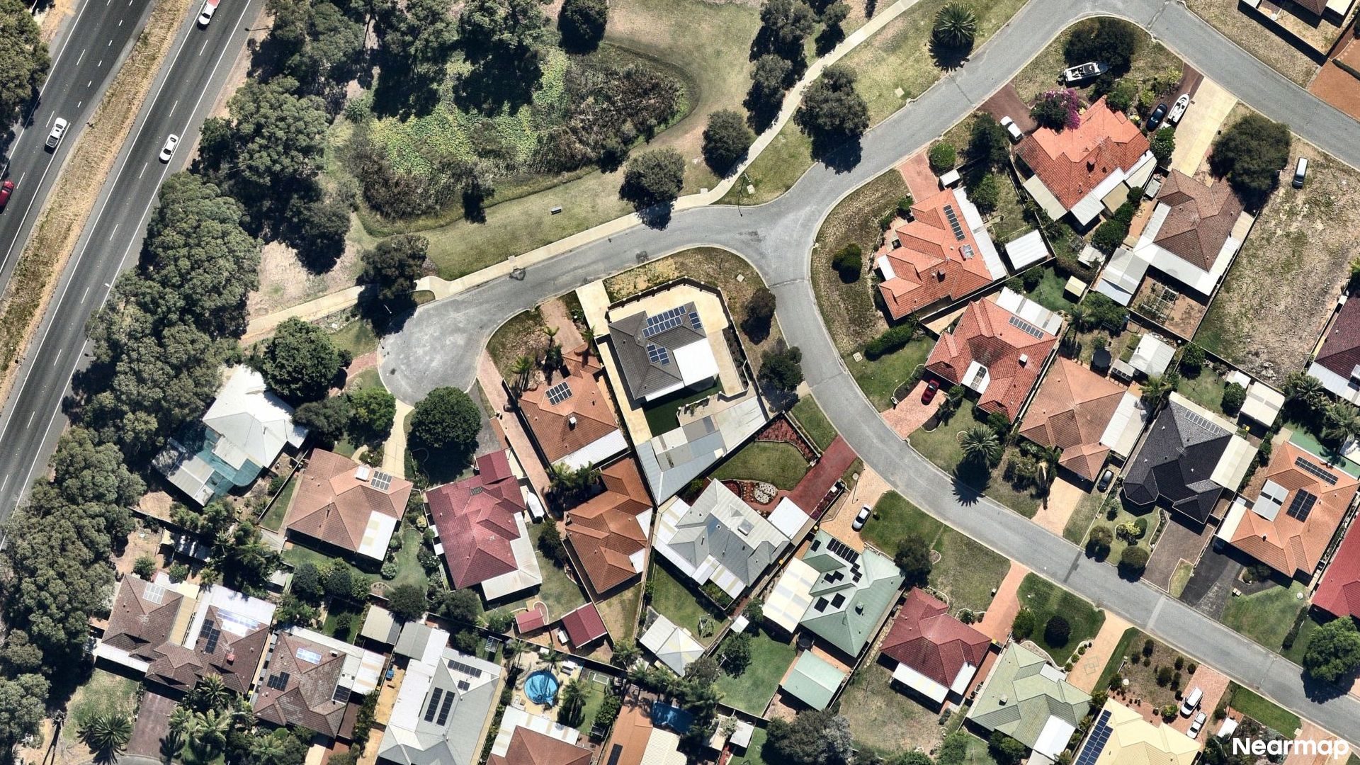 Vertical aerial view