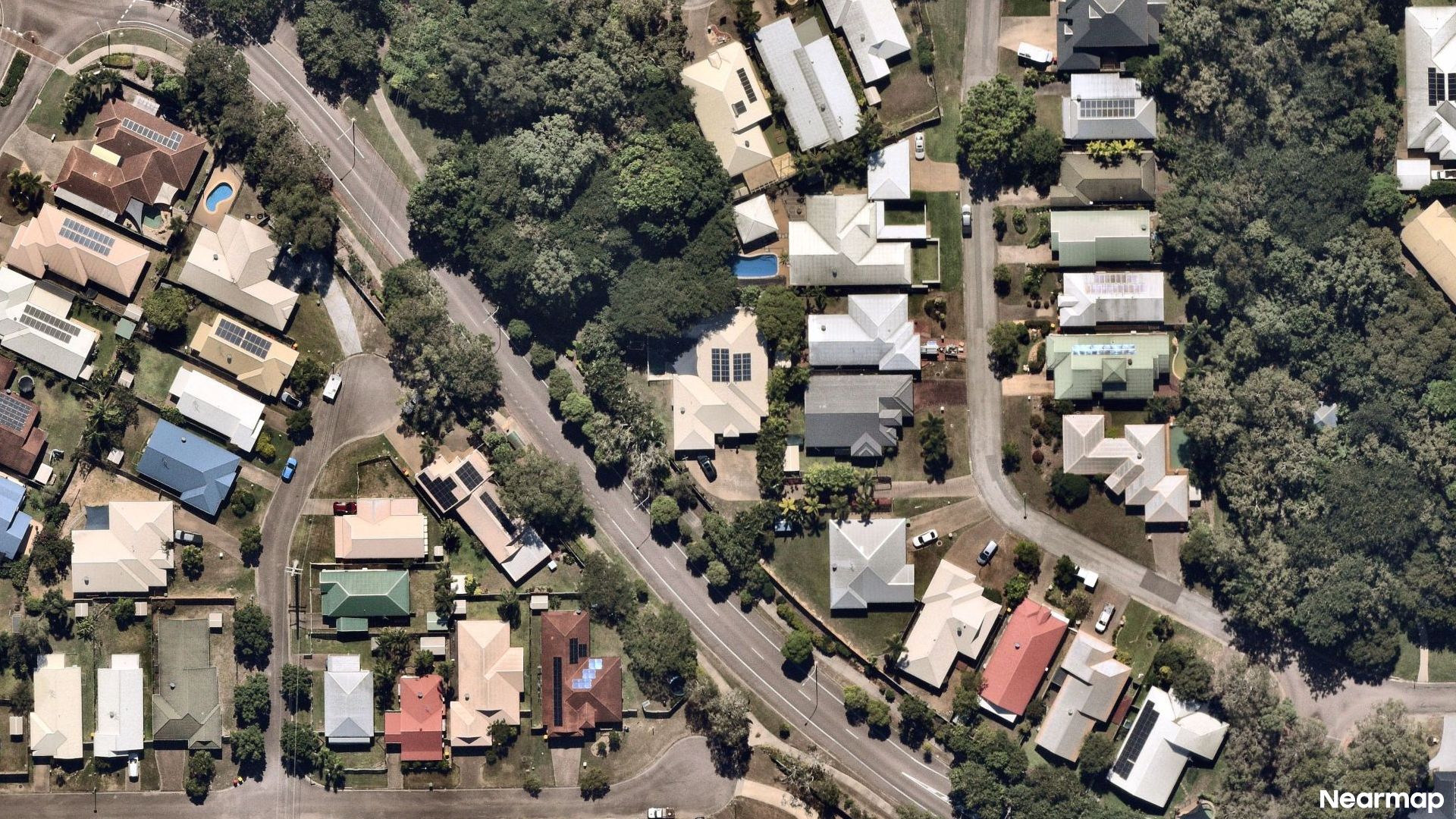 Vertical aerial view