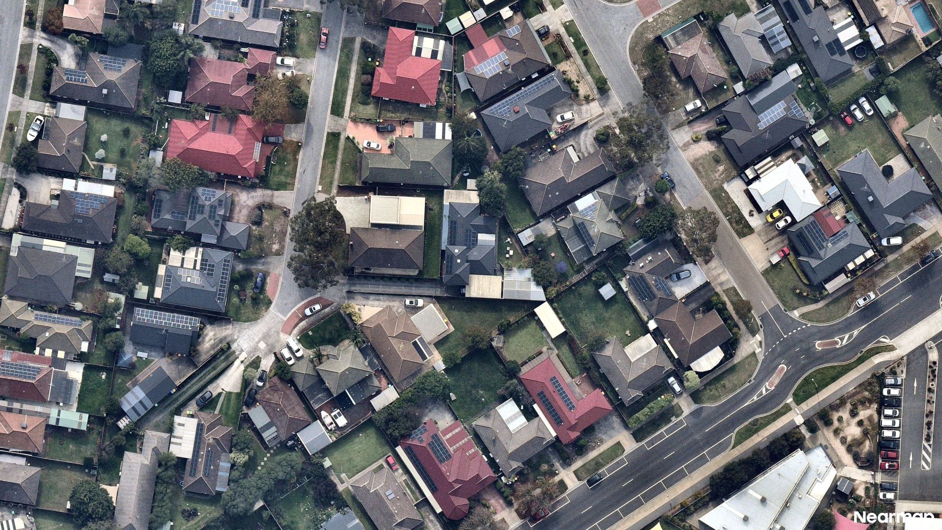Vertical aerial view