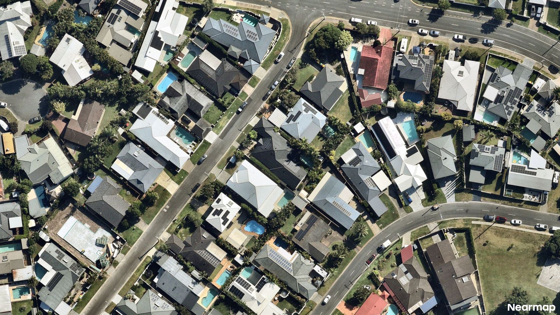 Vertical aerial view