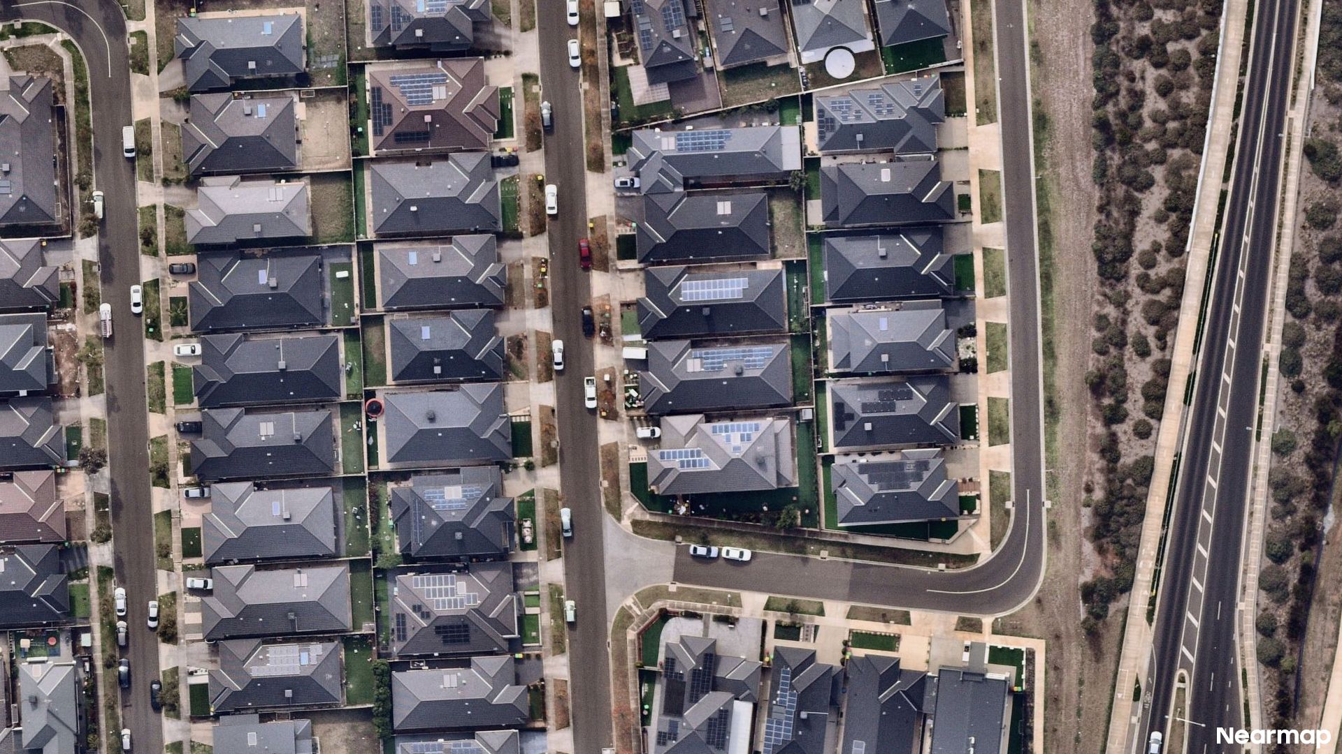 Vertical aerial view