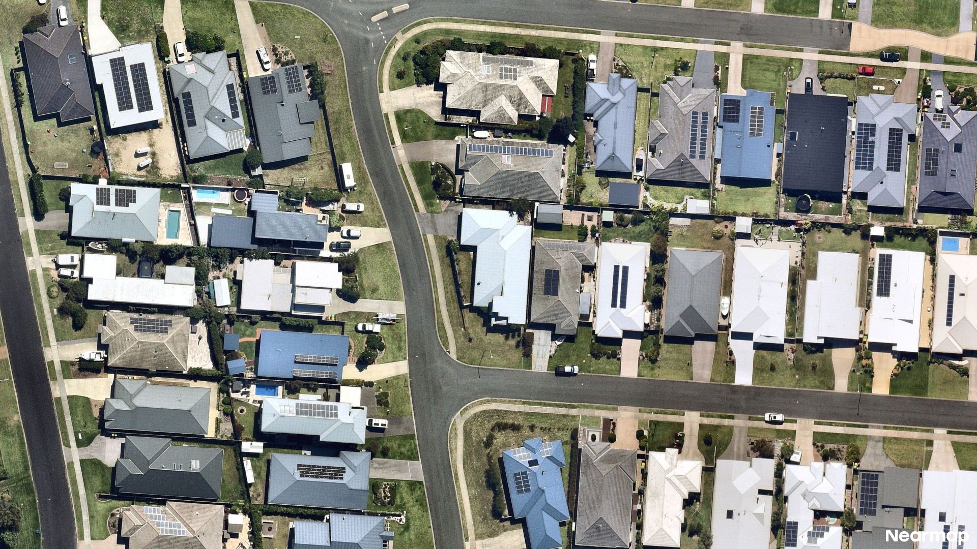 Vertical aerial view