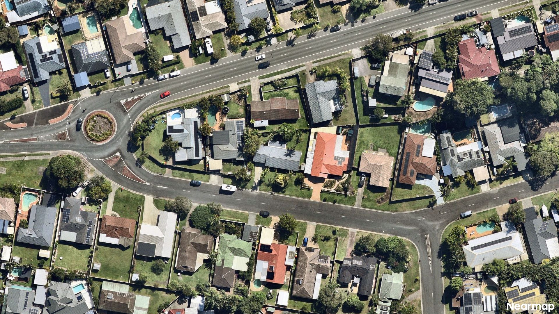 Vertical aerial view