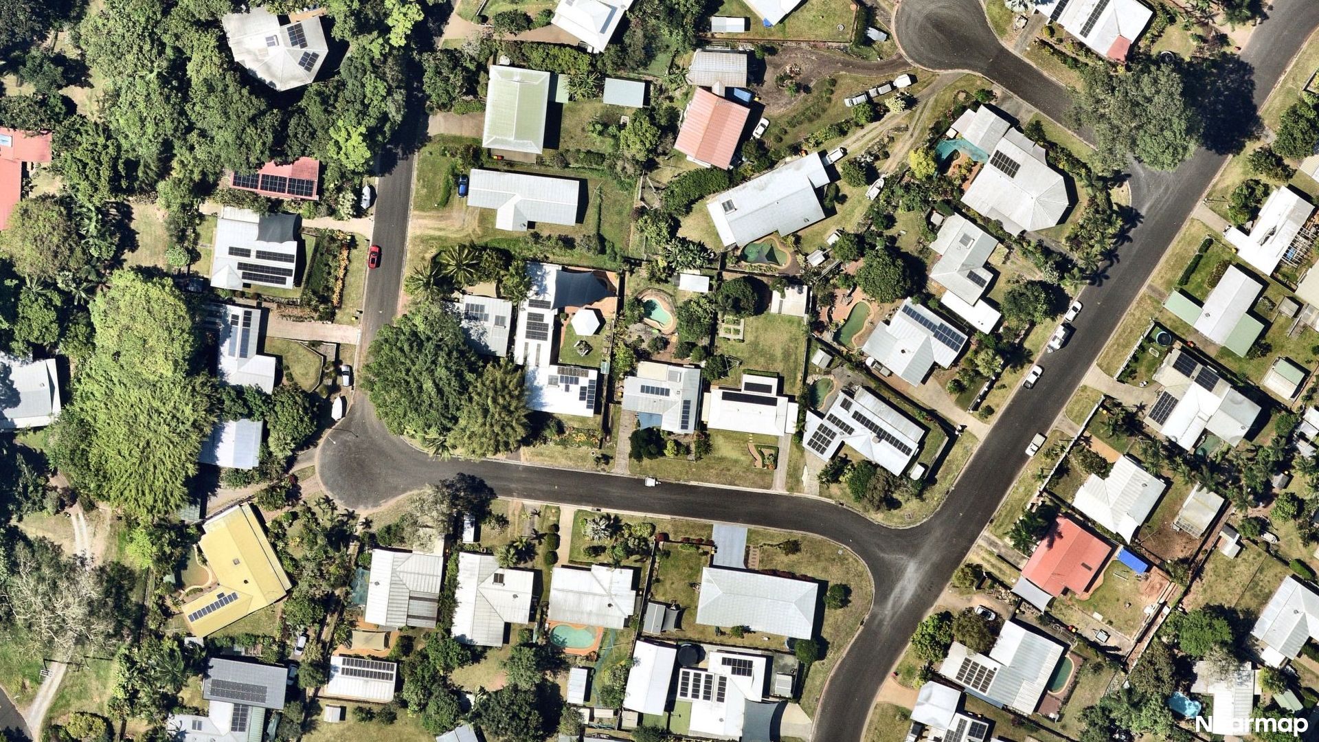 Vertical aerial view