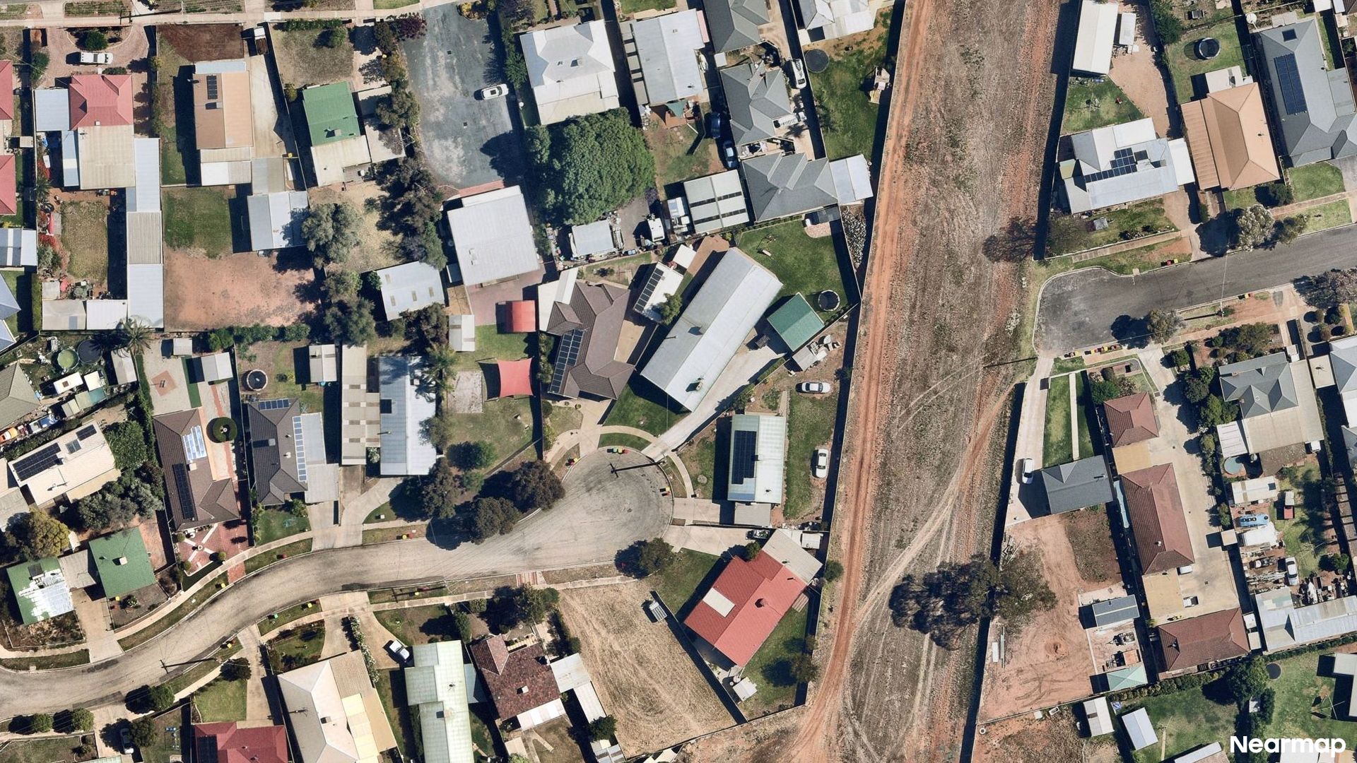 Vertical aerial view