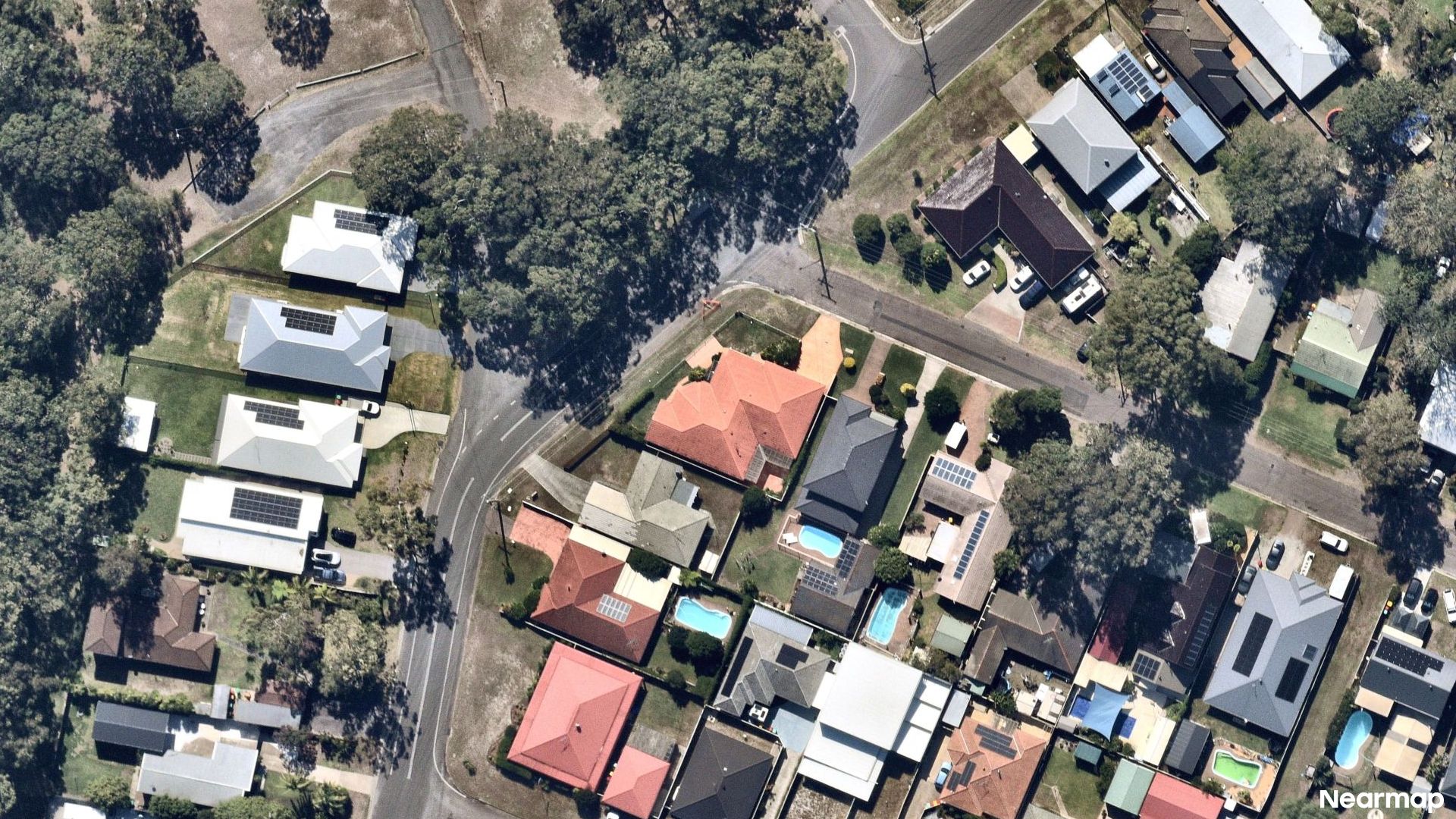 Vertical aerial view