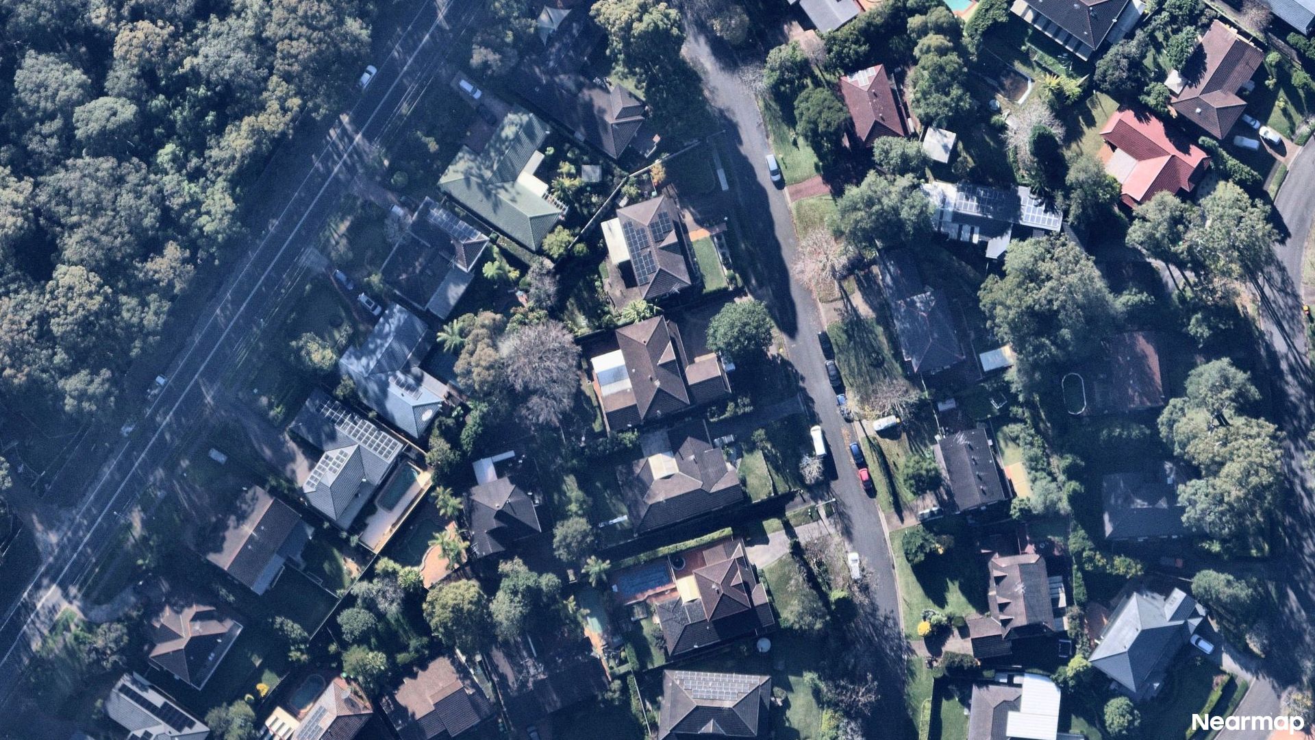 Vertical aerial view