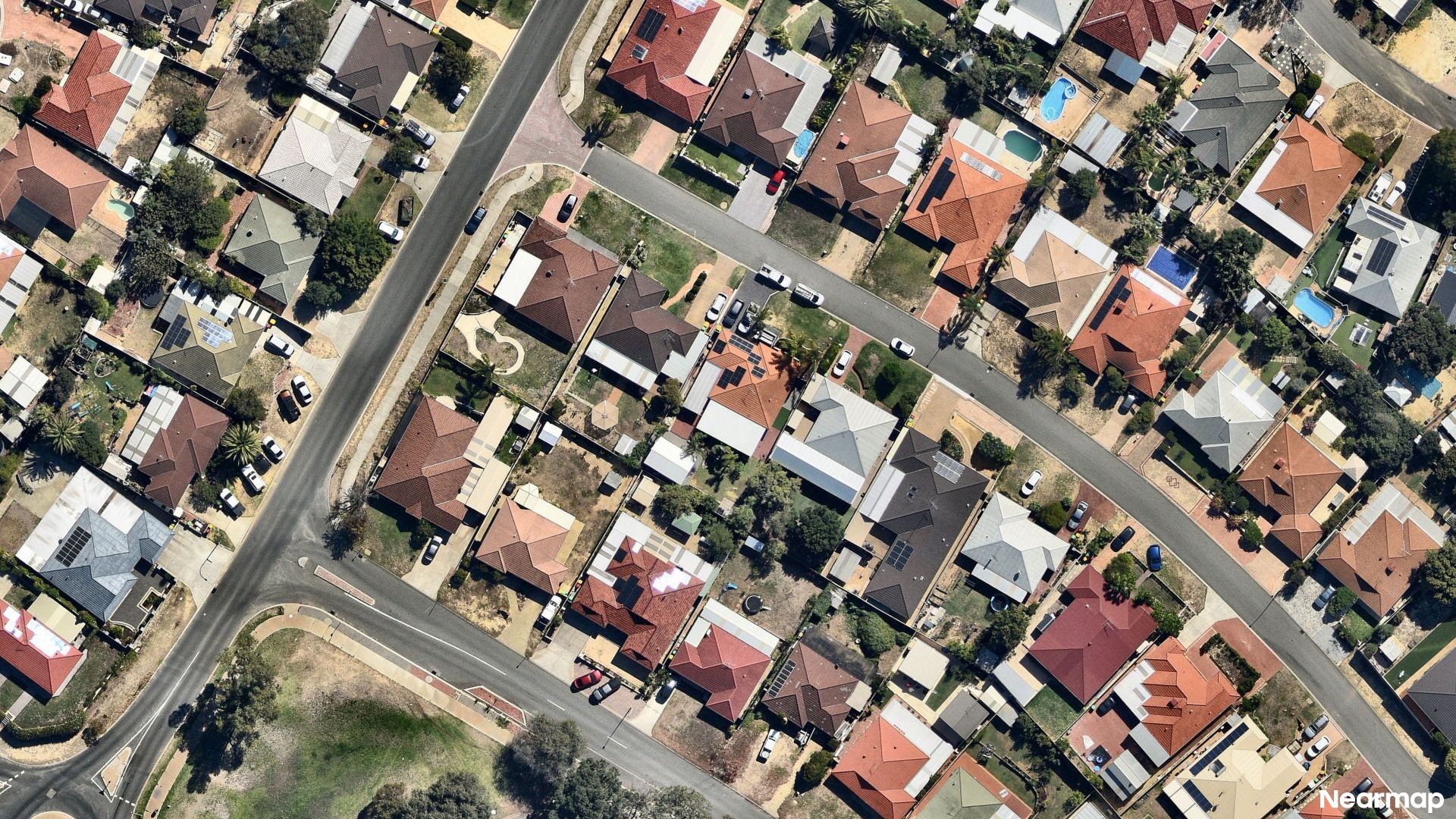 Vertical aerial view