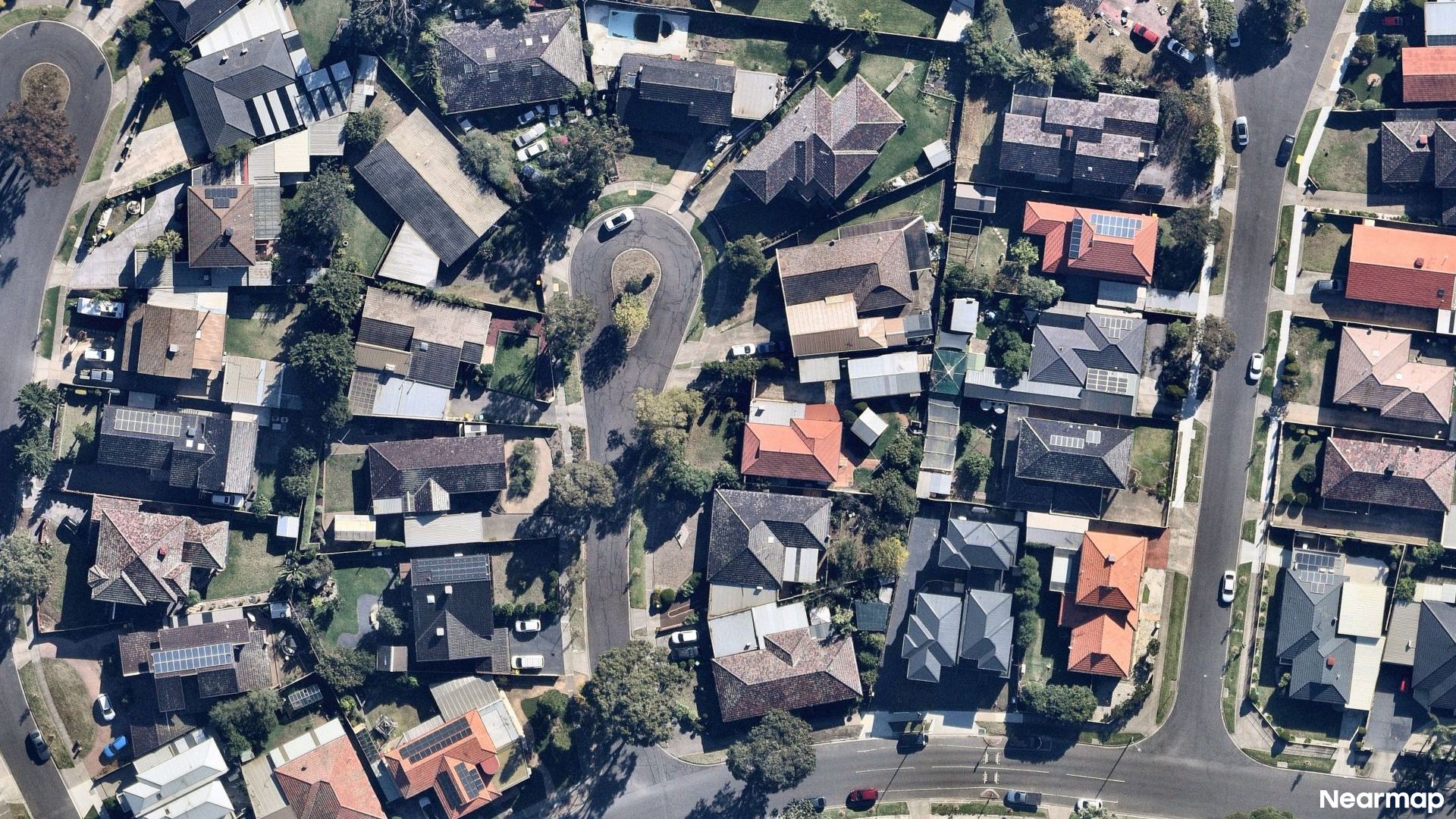 Vertical aerial view