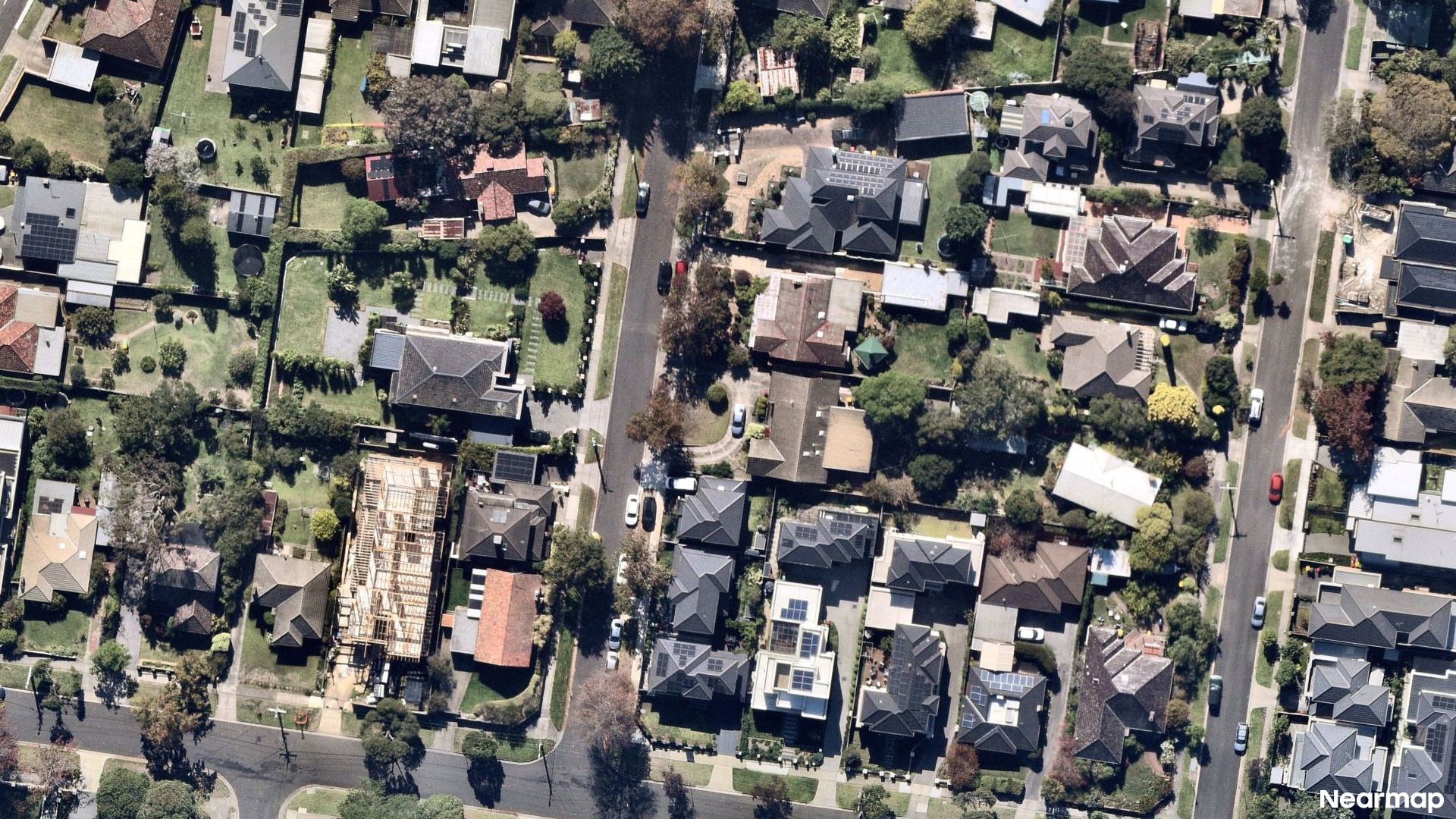 Vertical aerial view