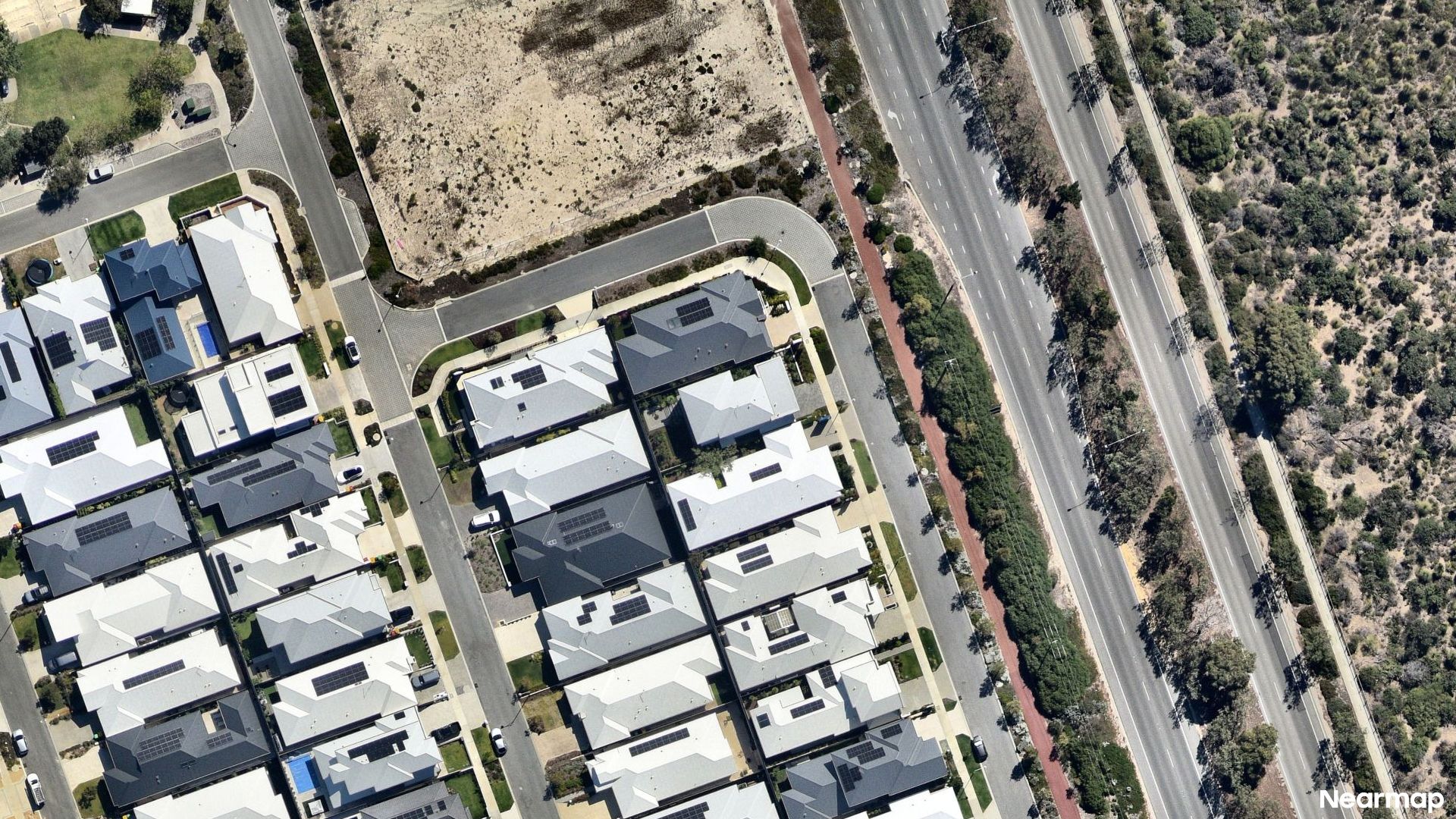 Vertical aerial view