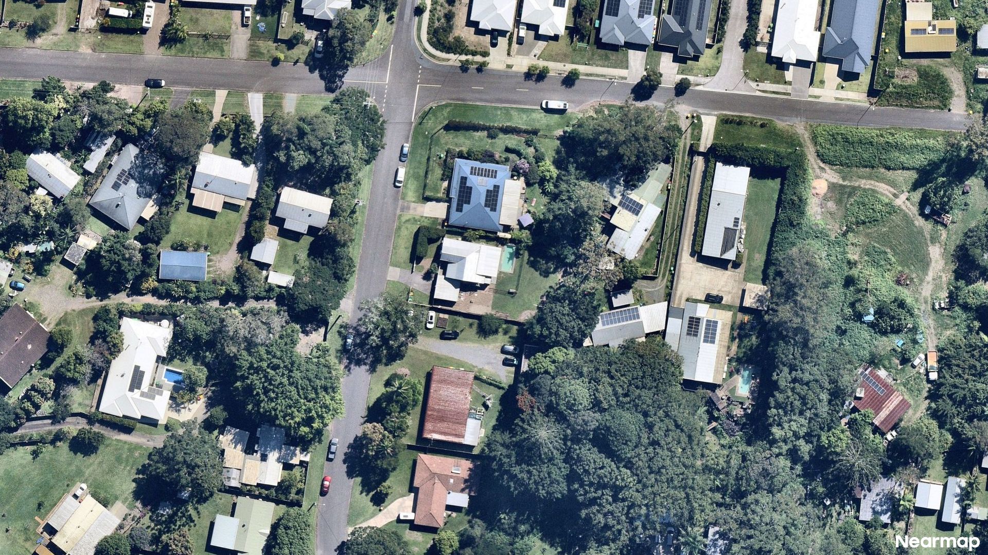Vertical aerial view