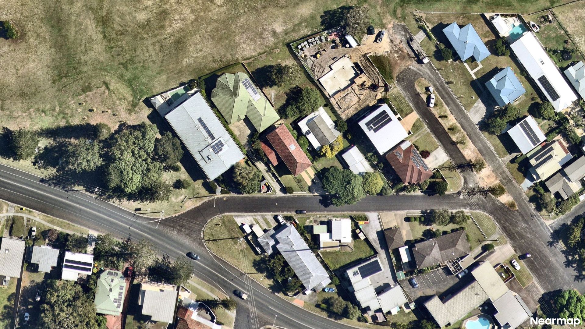 Vertical aerial view