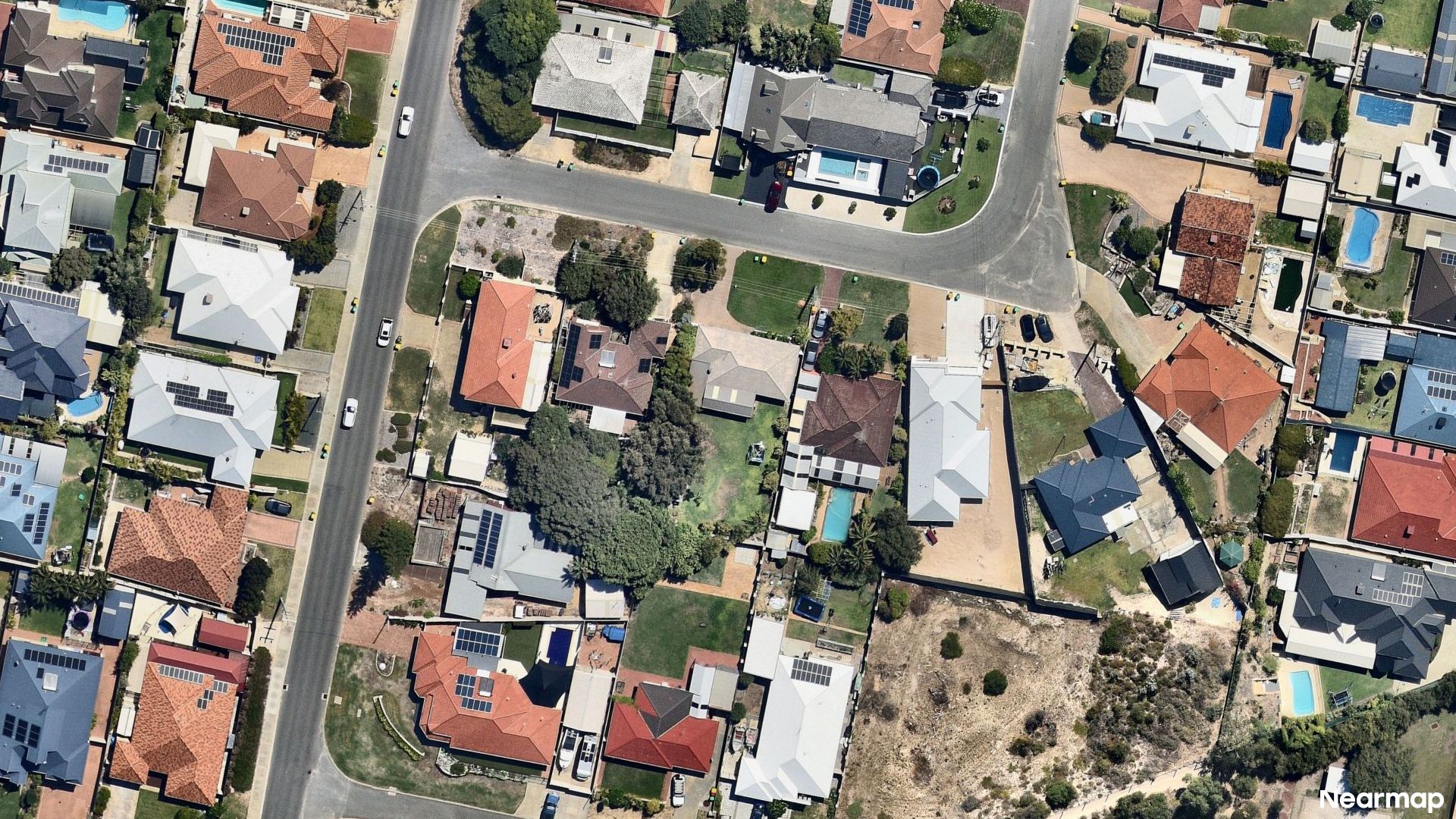 Vertical aerial view