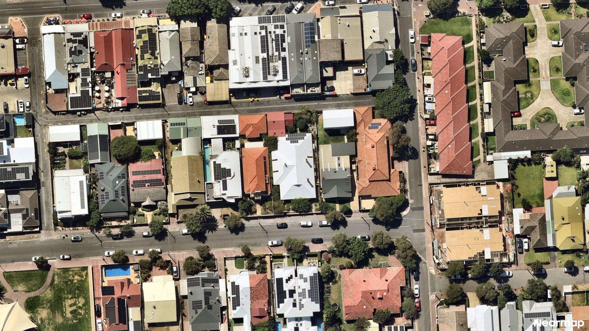 Vertical aerial view