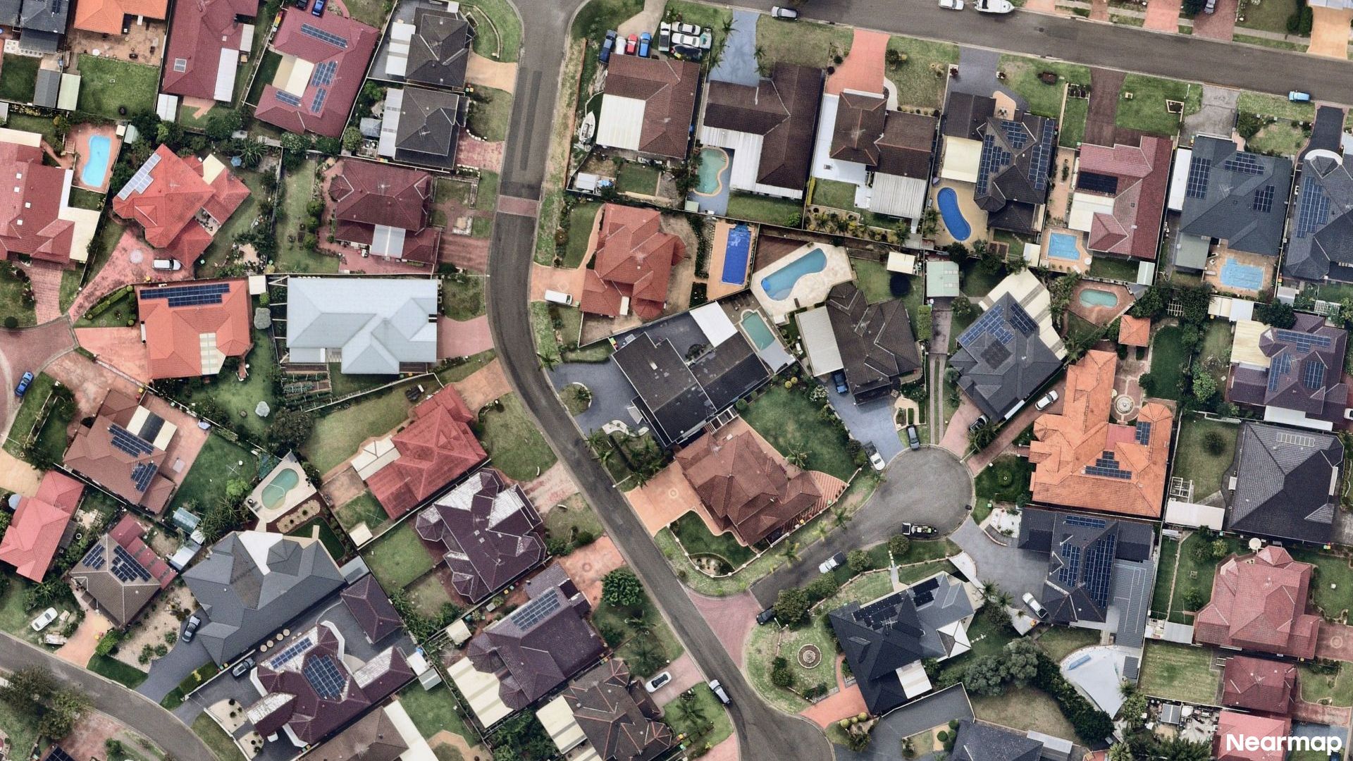 Vertical aerial view