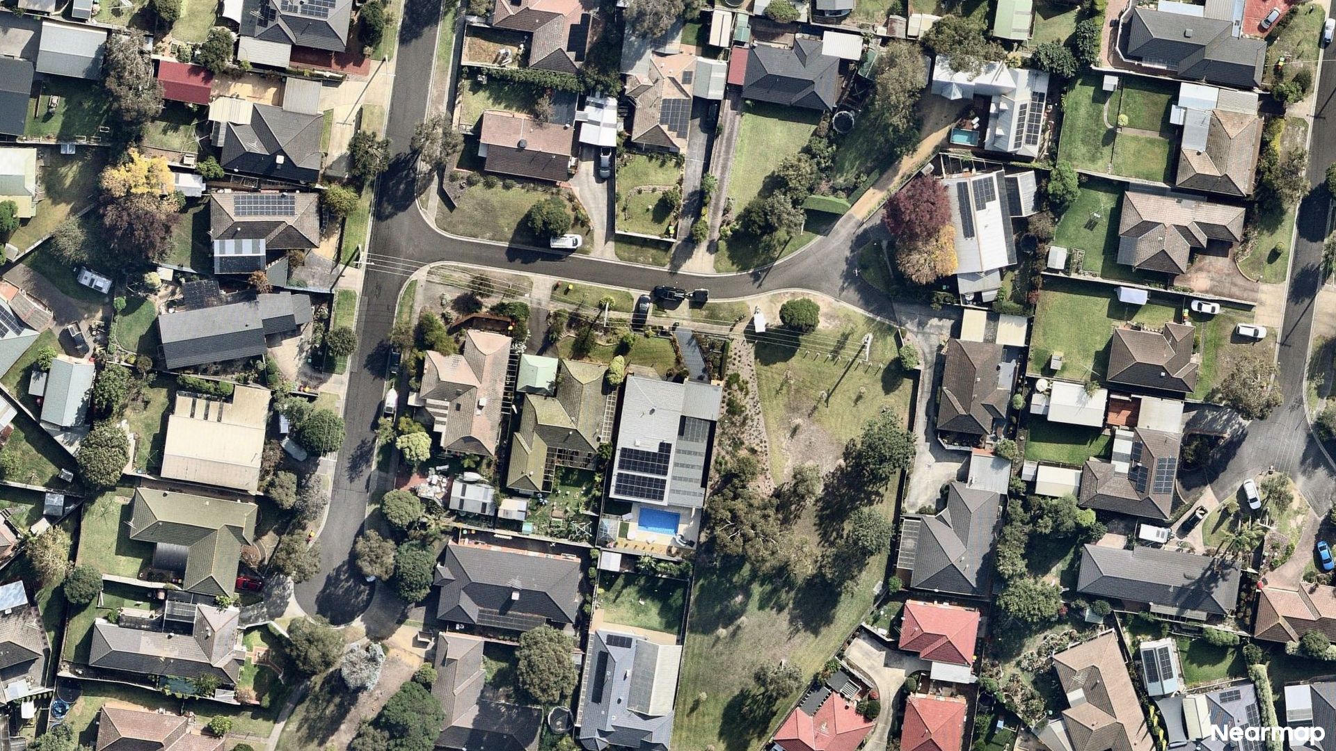 Vertical aerial view