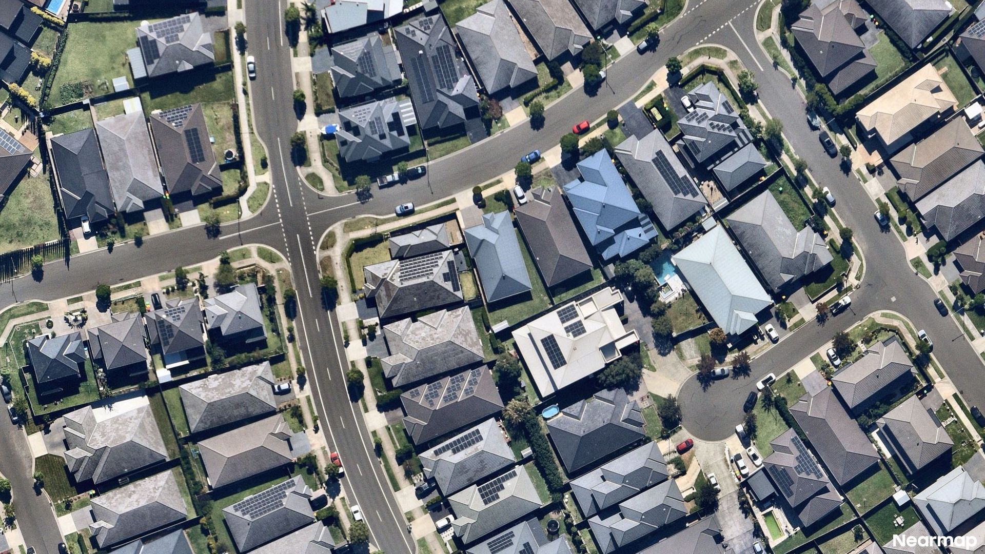 Vertical aerial view